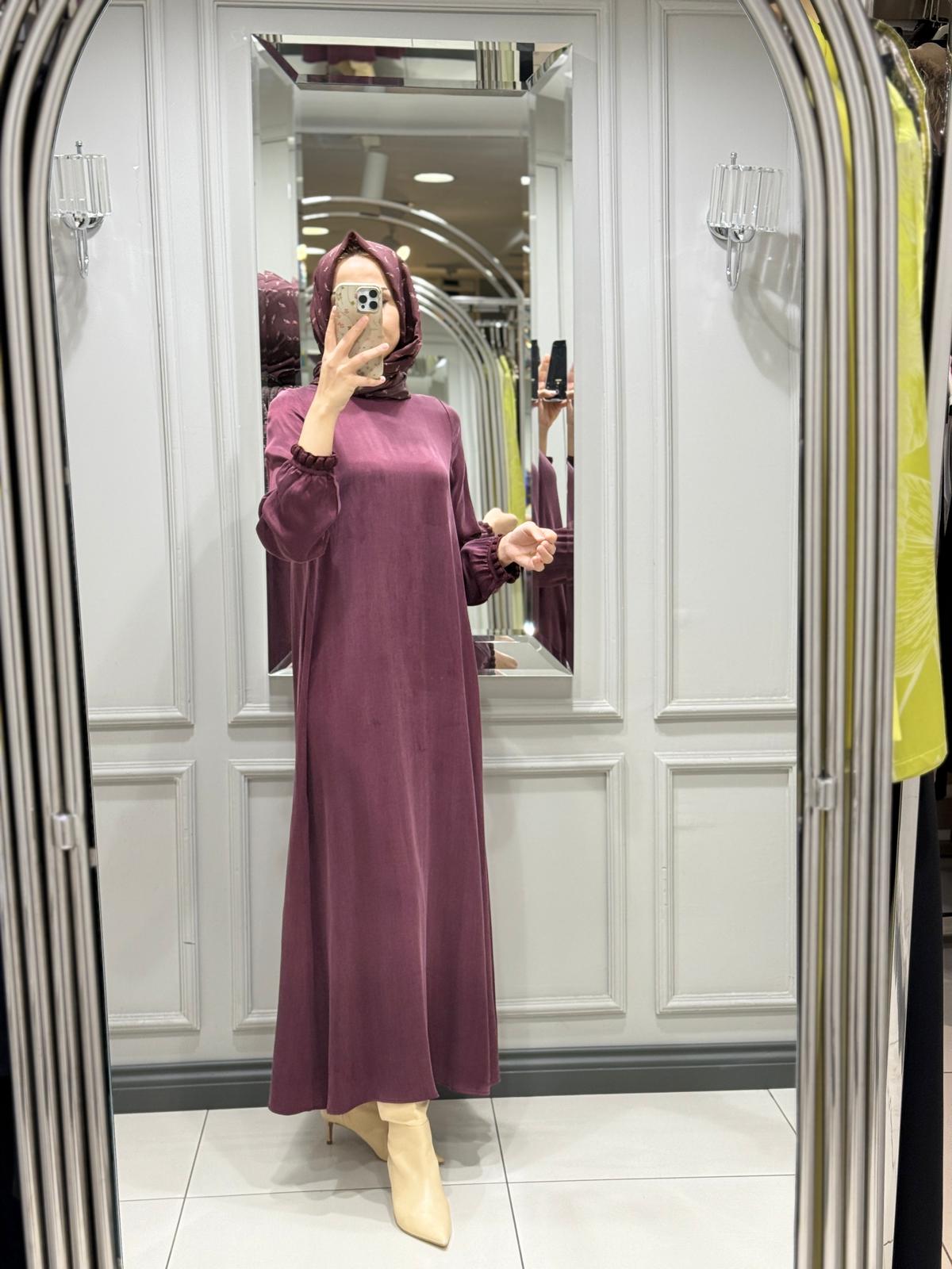 DALİDA ELBİSE - PLUM