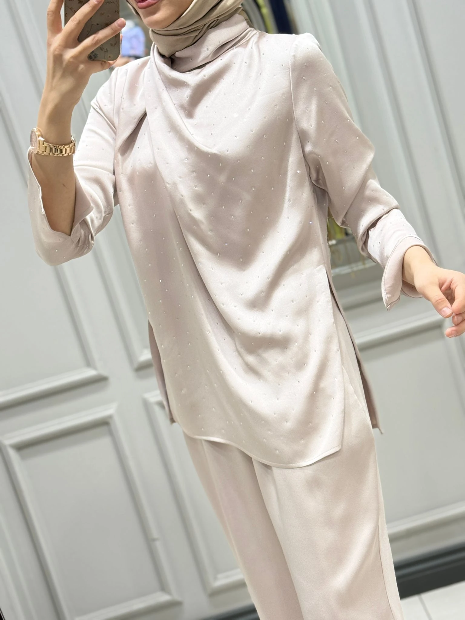 SENNA CRISTALLE TAŞLI BLUZ TAKIM