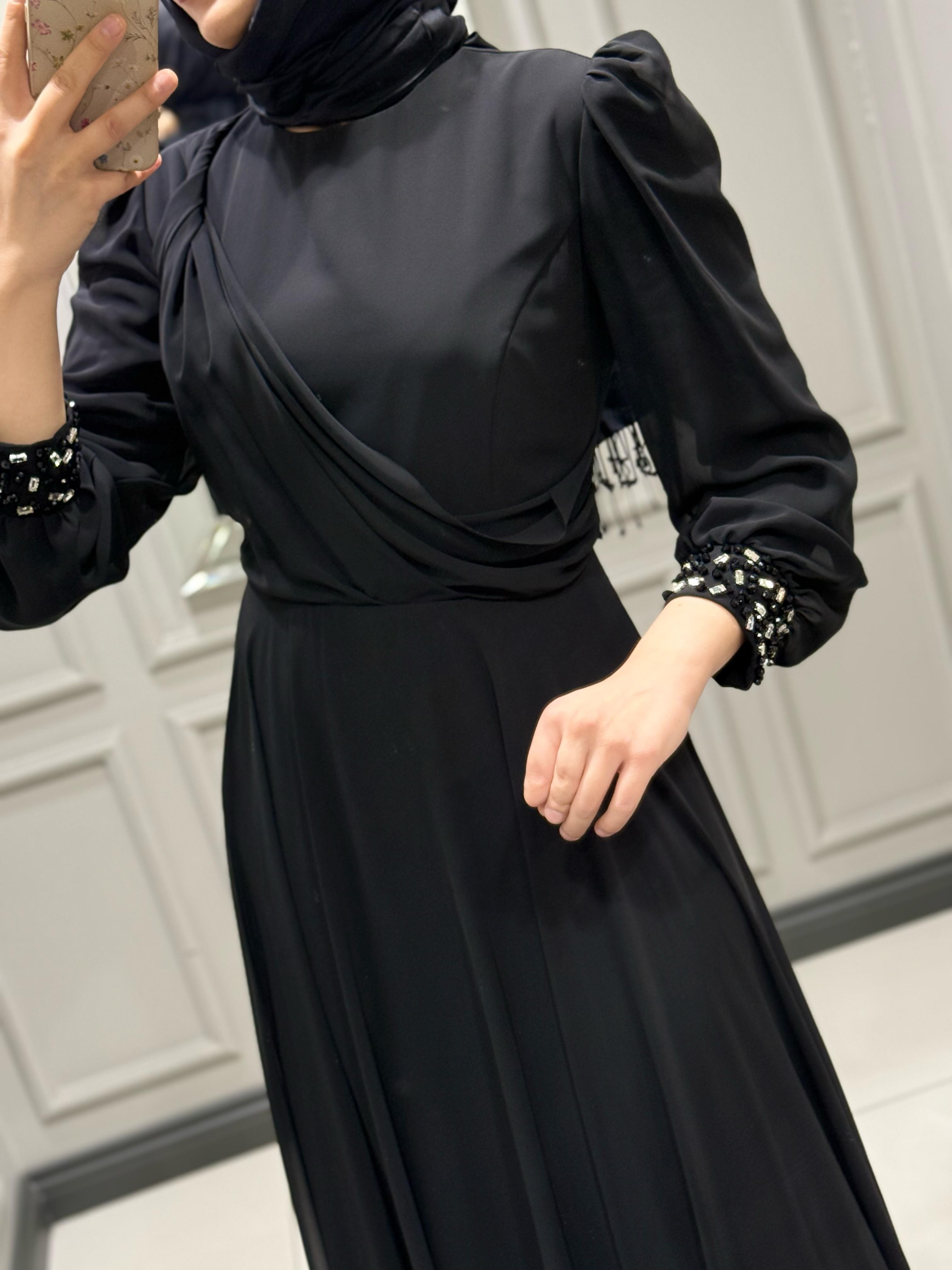 FASHION NIGHT ŞİFON ELBİSE