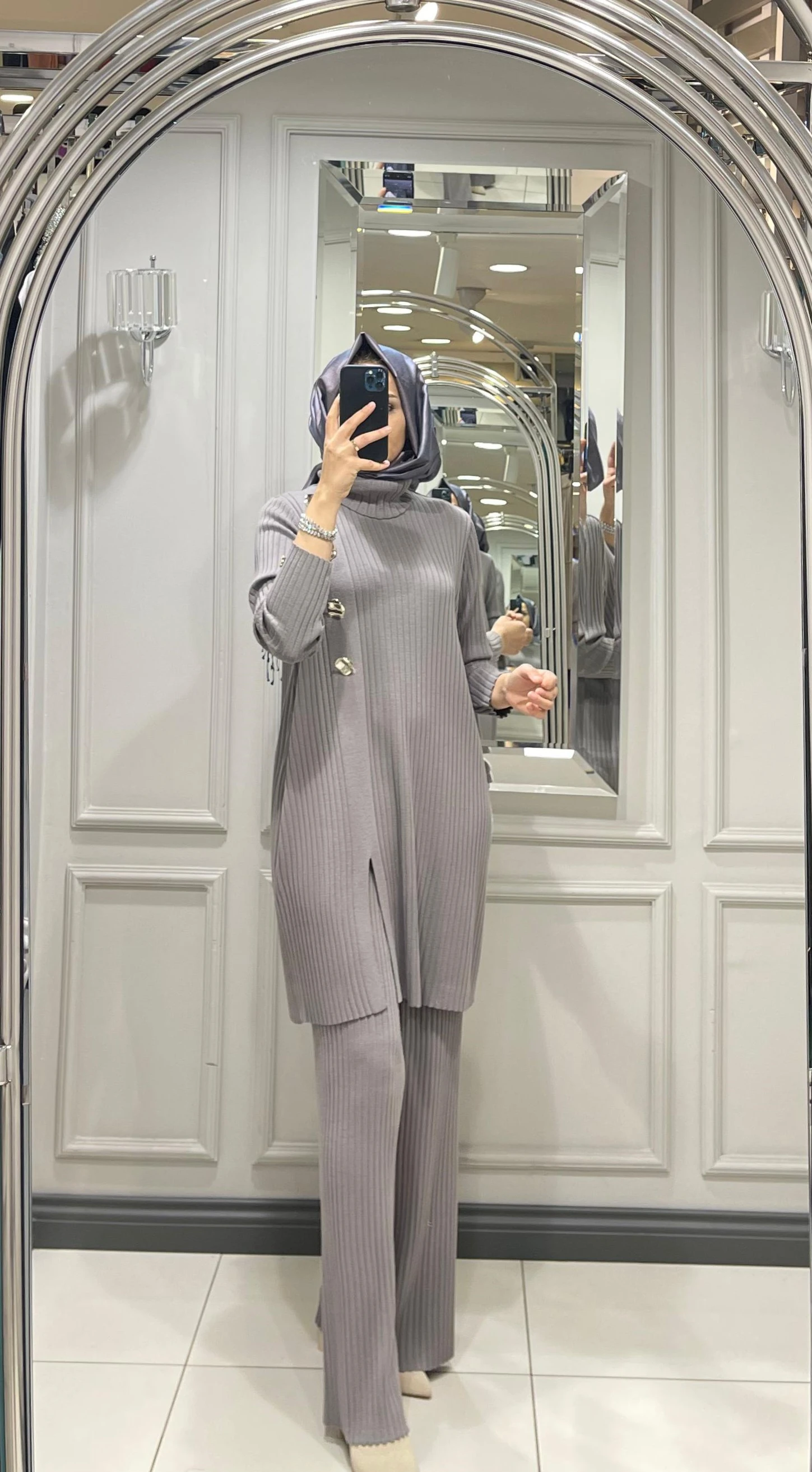 DALİDA FİTİLLİ BOL PAÇA TRİKO PANTOLON