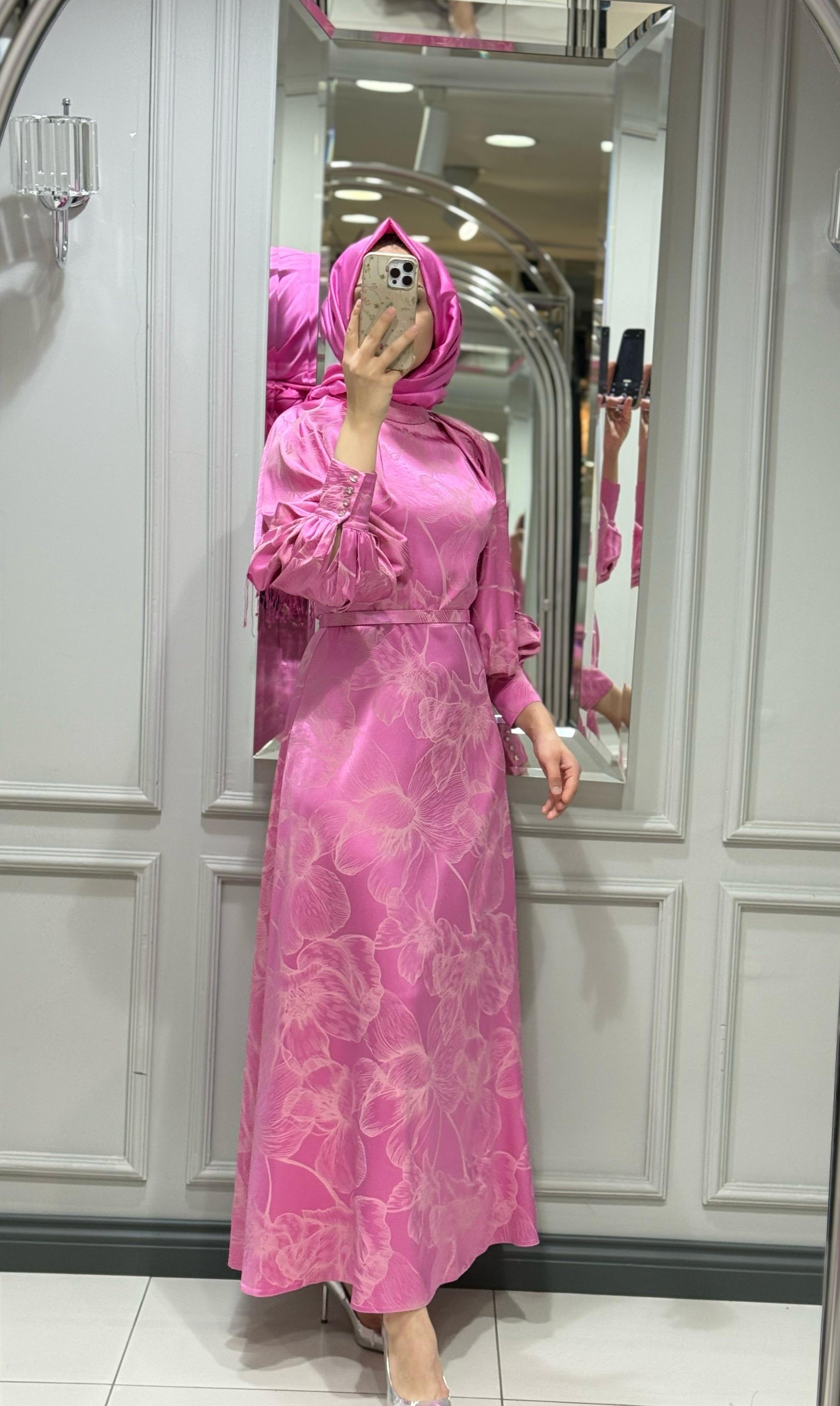 SENNA MARIPOSA ELBİSE - PEMBE