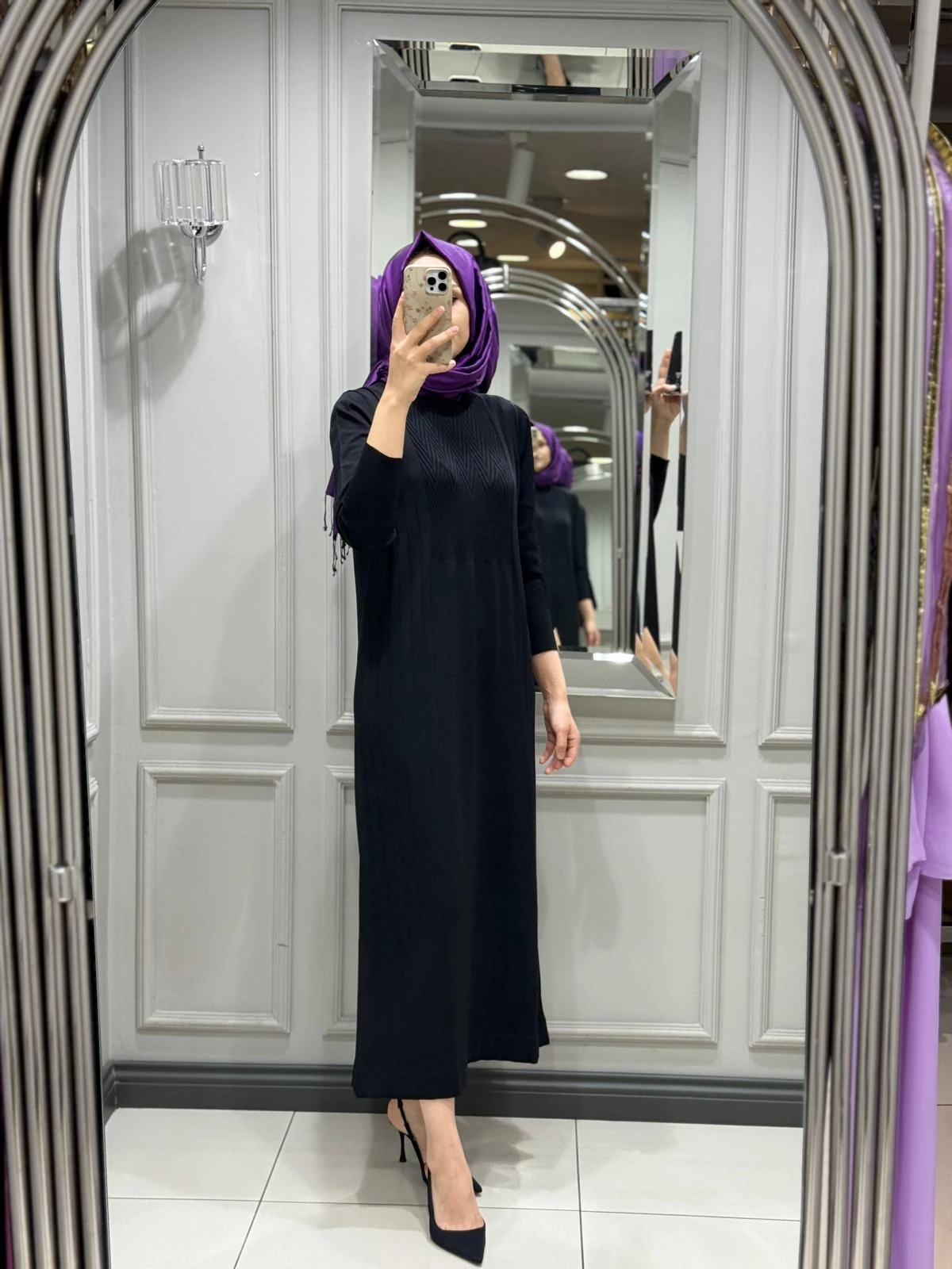 NUSS ELBİSE - SİYAH