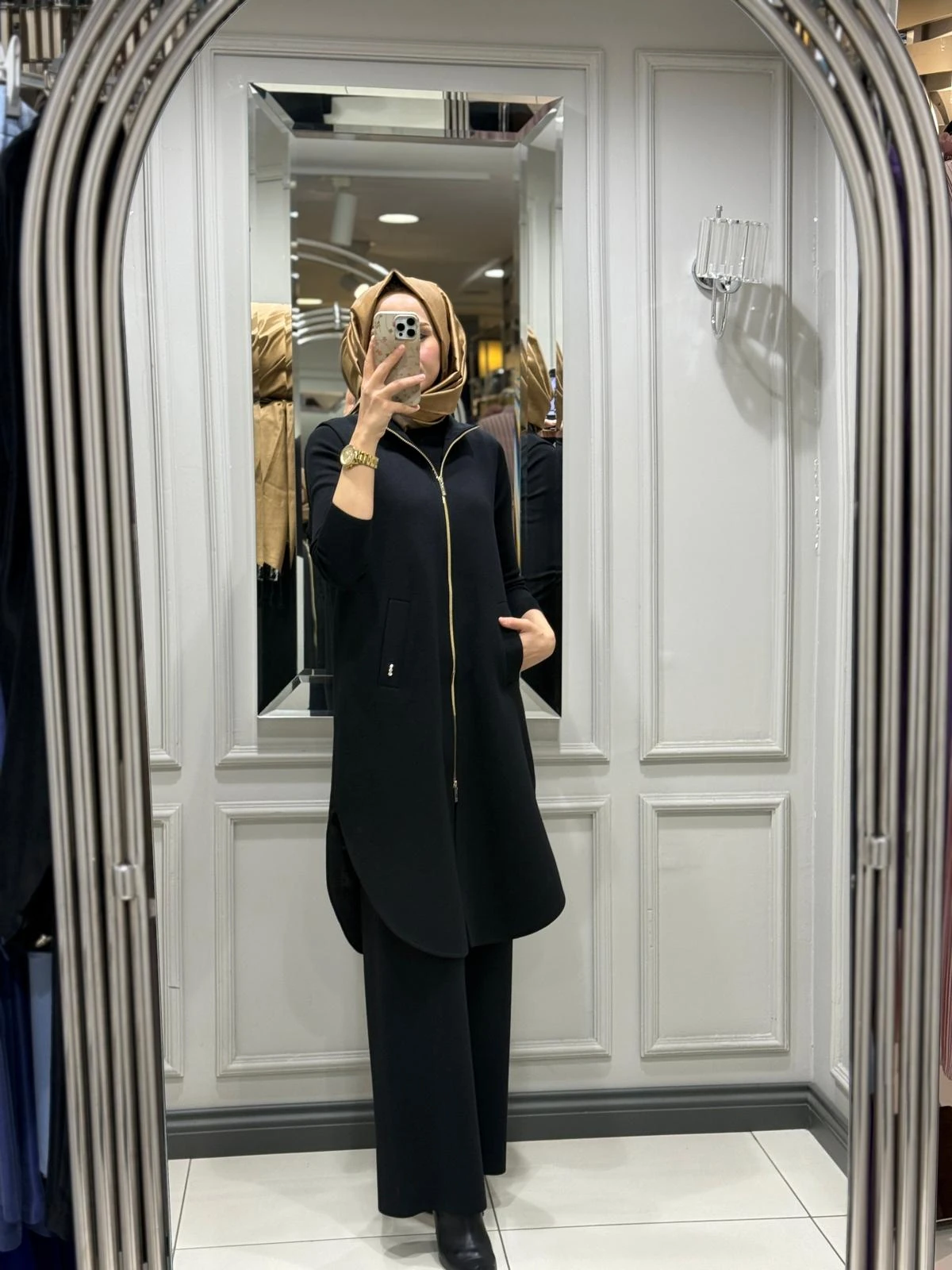 DALİDA FERMUARLI İÇ ASTARLI YELEK - SİYAH