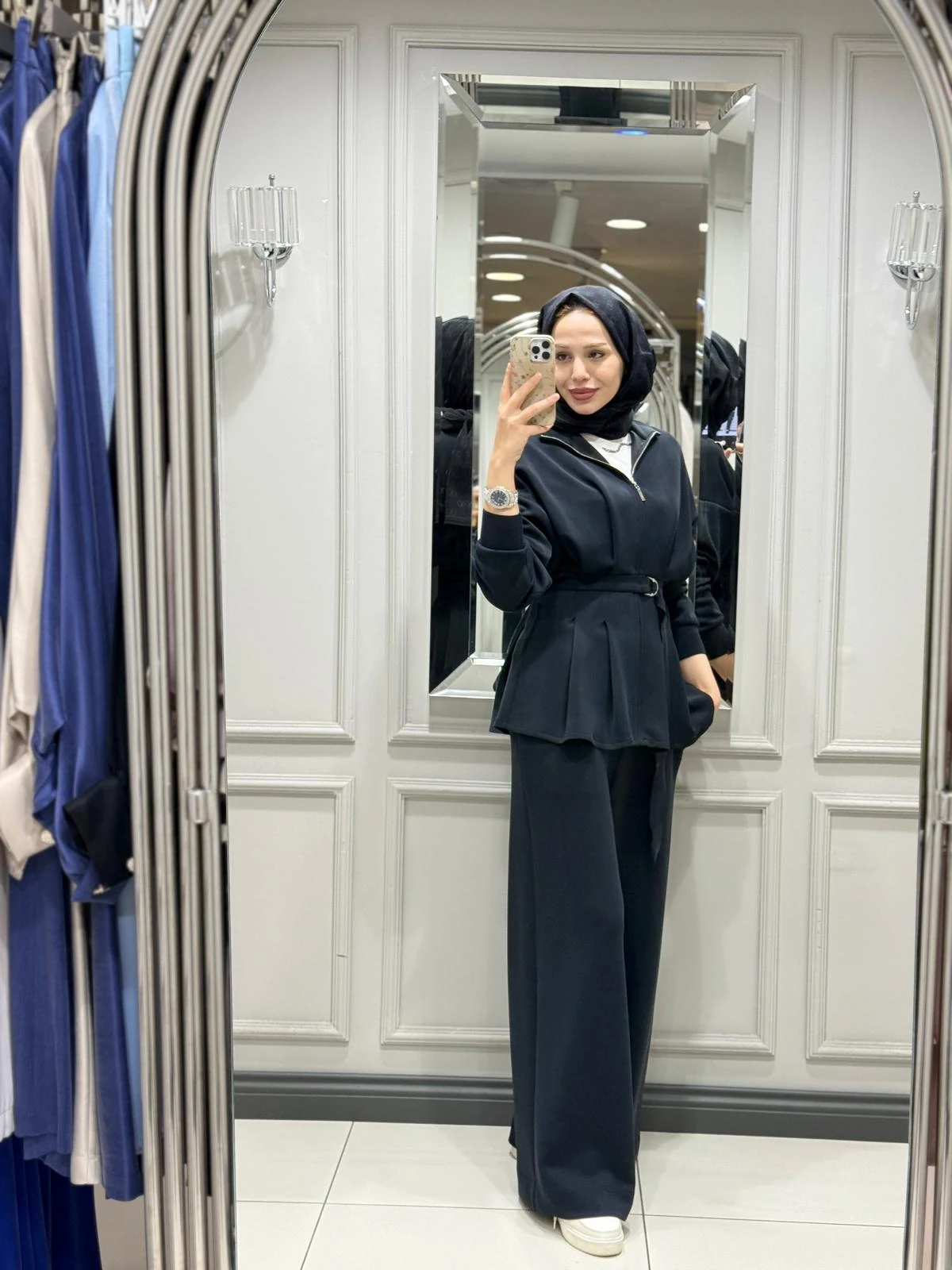 TIĞ TRİKO PANTOLONLU TAKIM - SİYAH