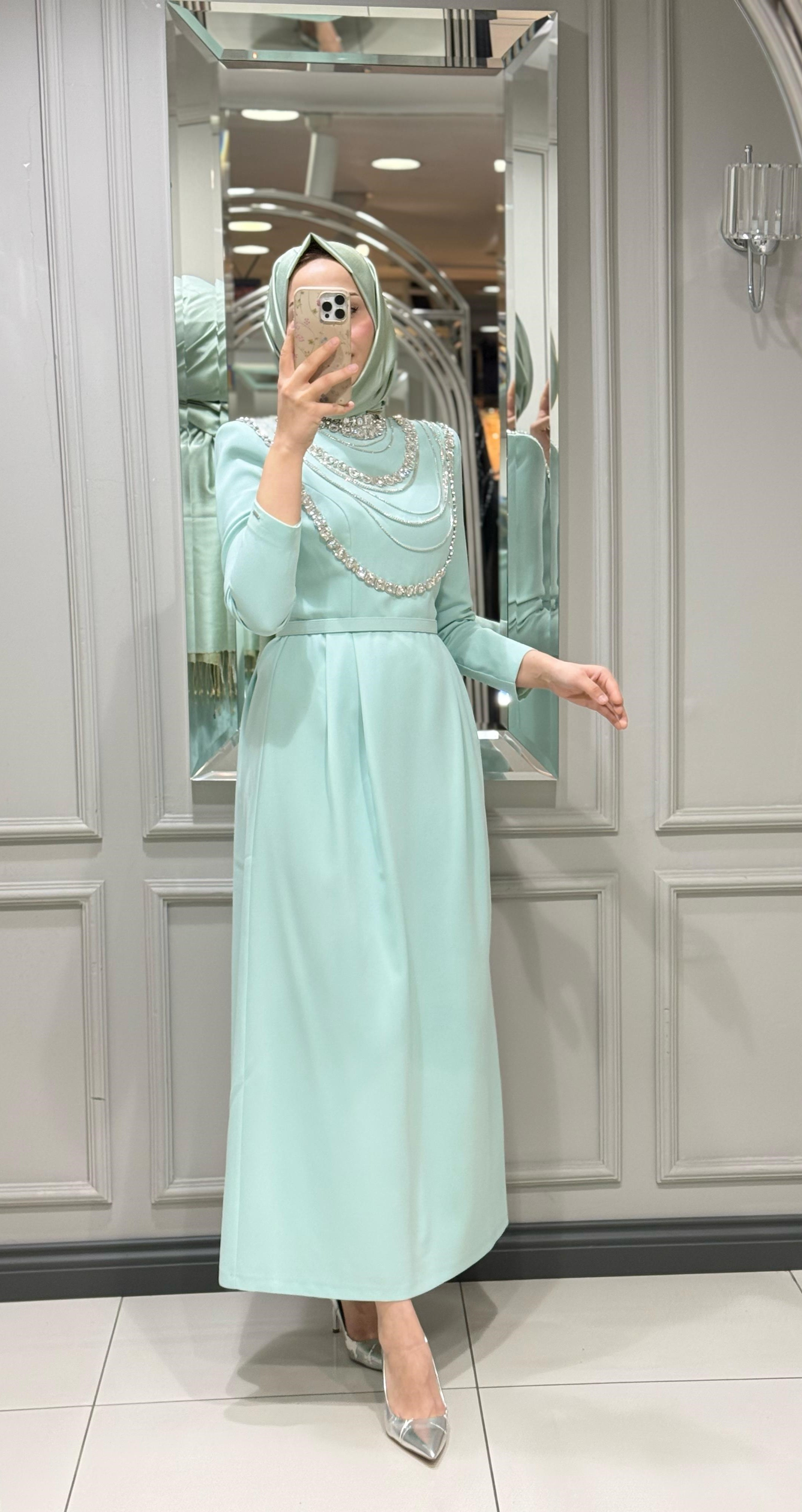 SENNA MENTA CLARA ELBİSE - MINT