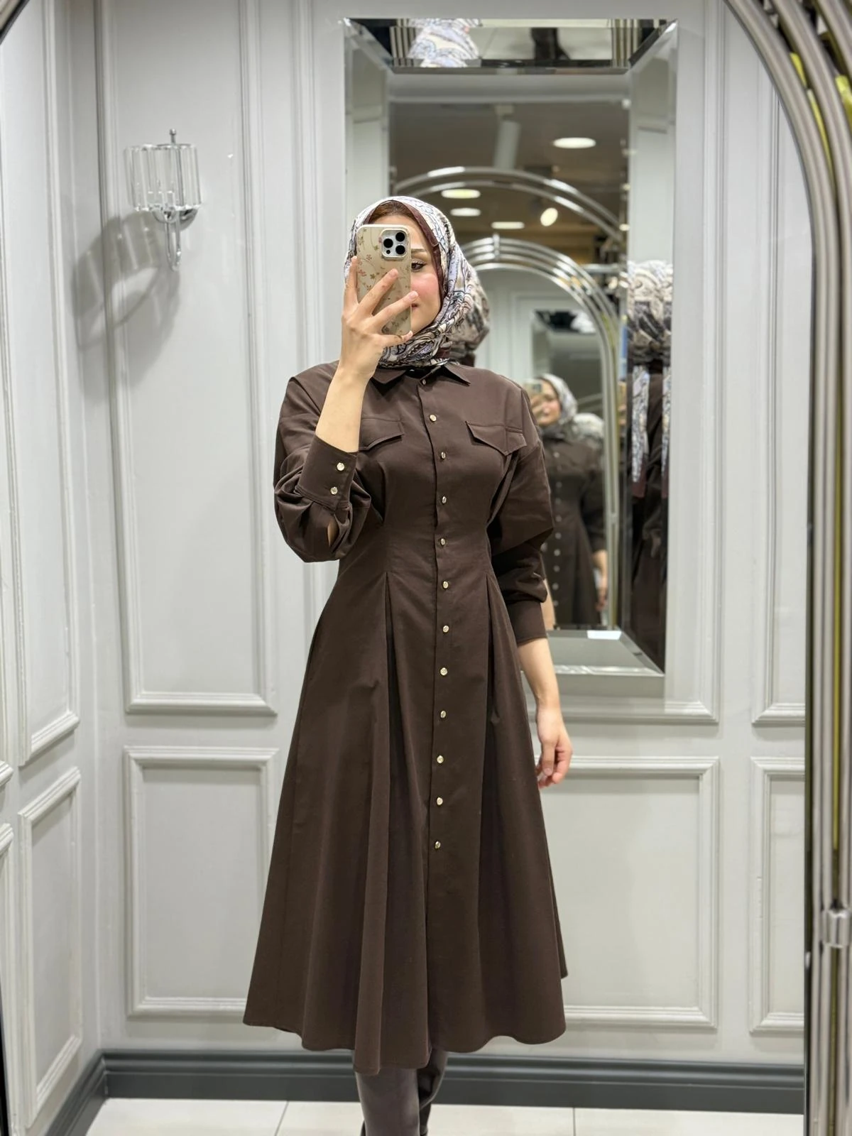 EXQUISE CONNIE ELBİSE - KAHVE