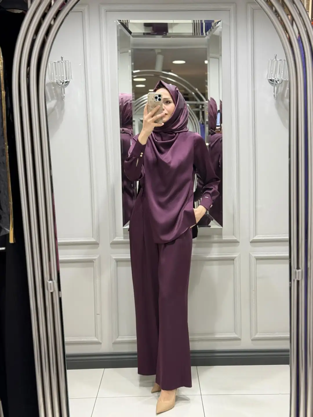 SENNA NATALİ BLUZ PANTOLON(MÜRDÜM)