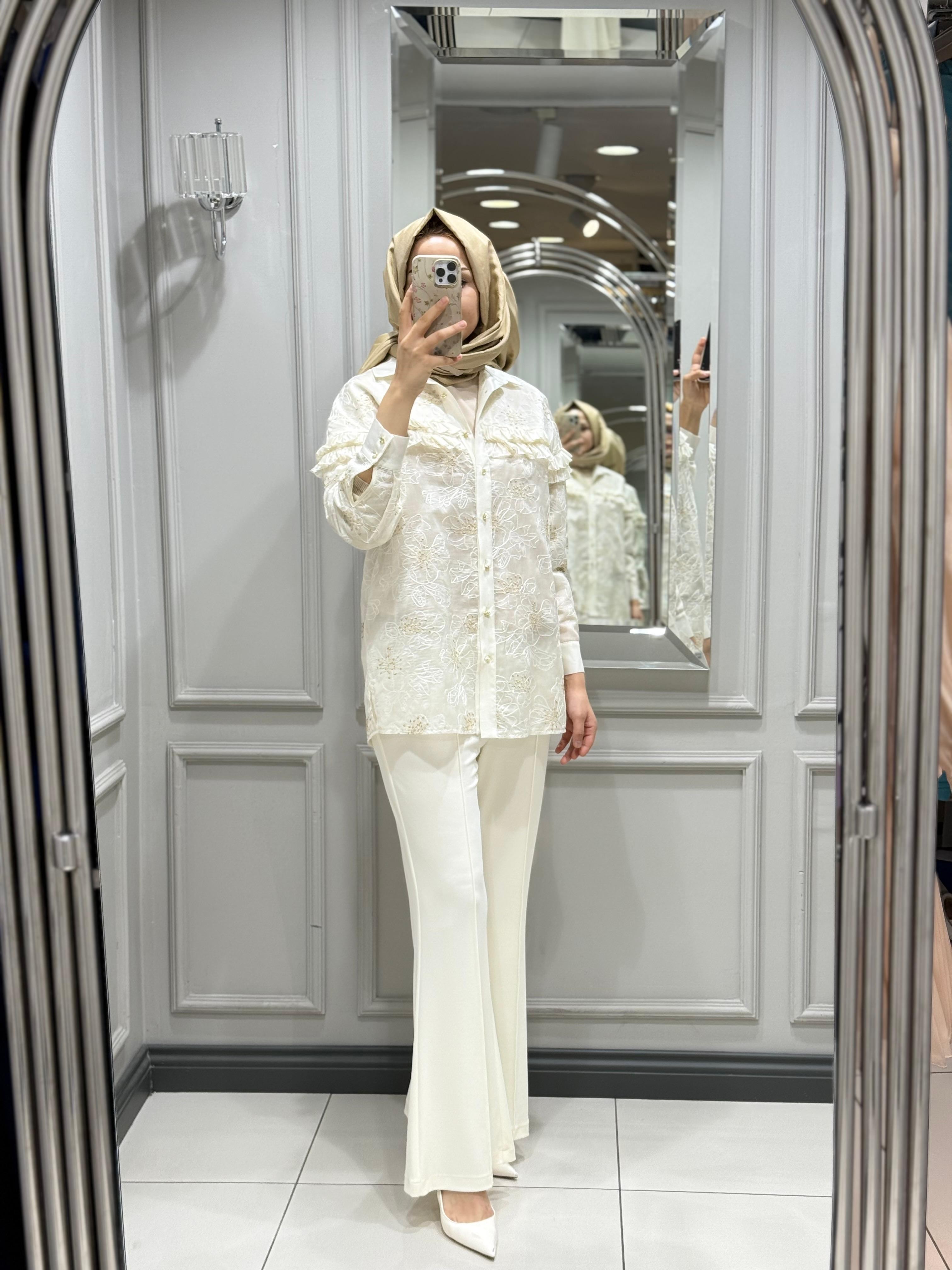 GHISA TUNIK - EKRU