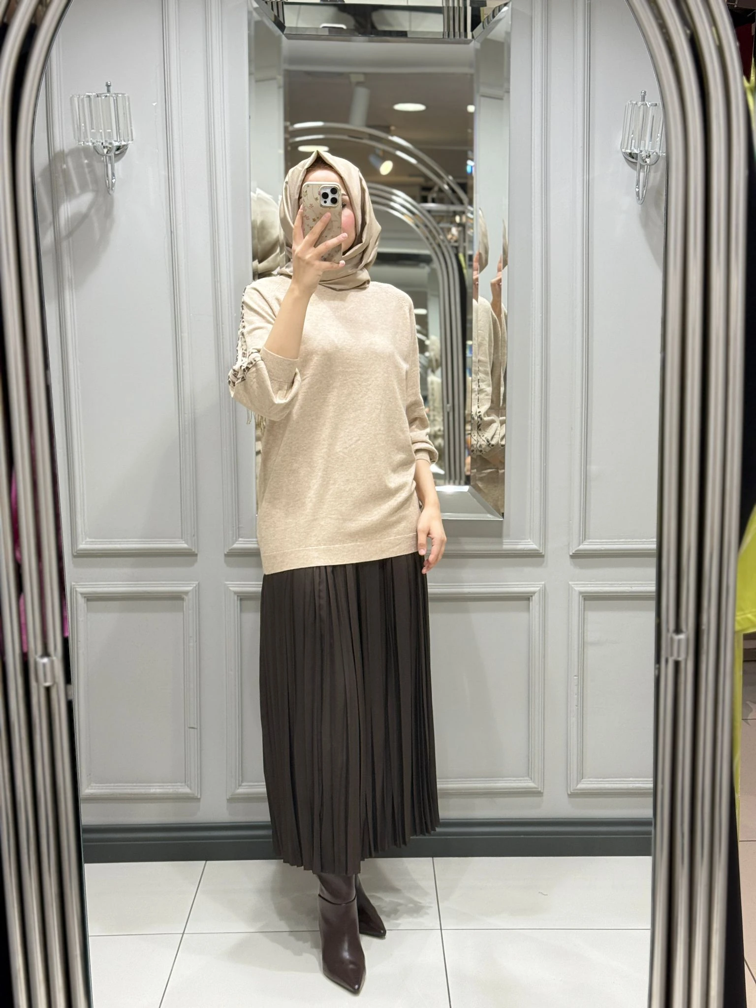 TIĞ TRİKO TRİKO TUNİK - BEJ