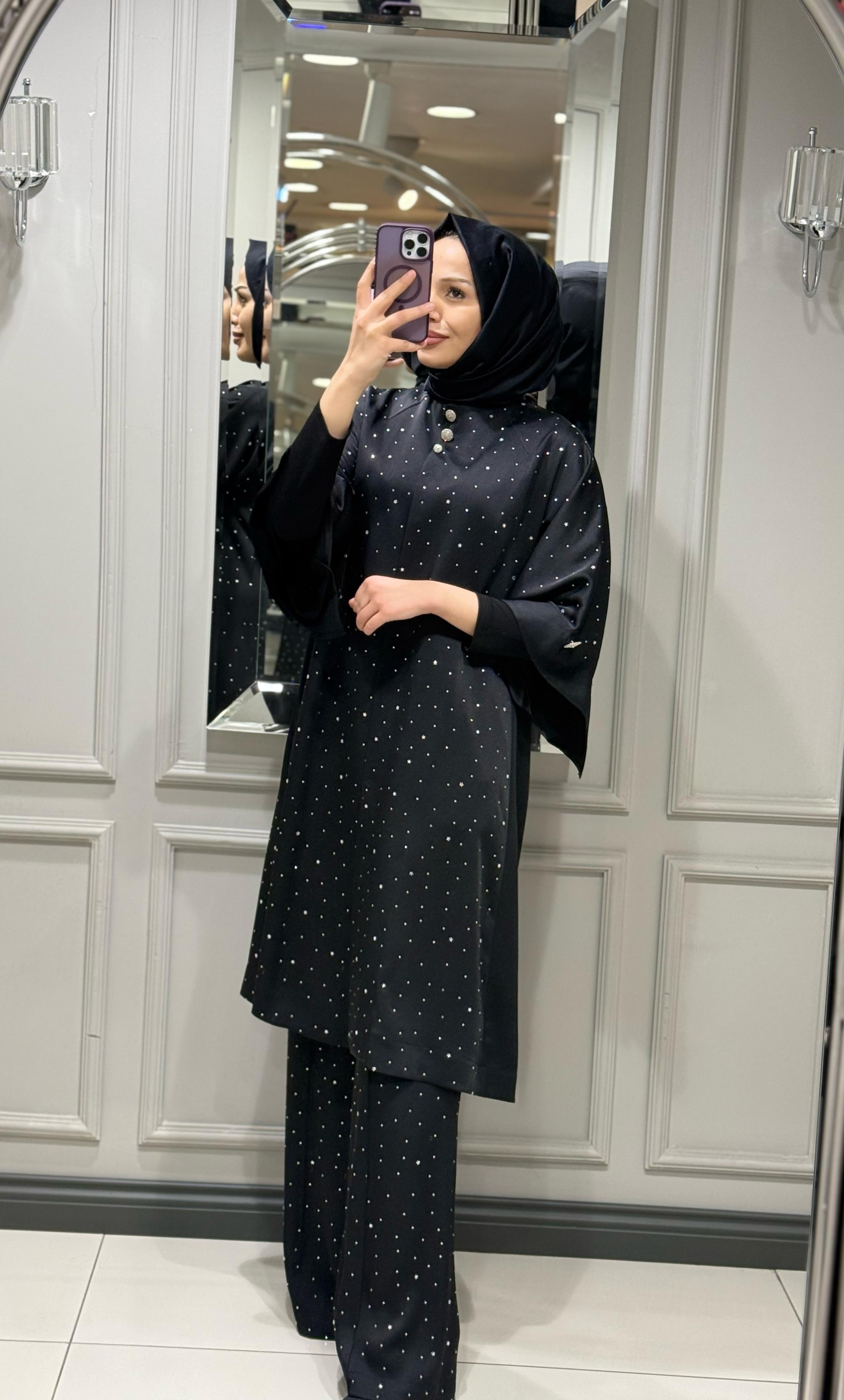 YEŞİM ÖZCAN ELENA CEKET PANT TAKIM SİYAH