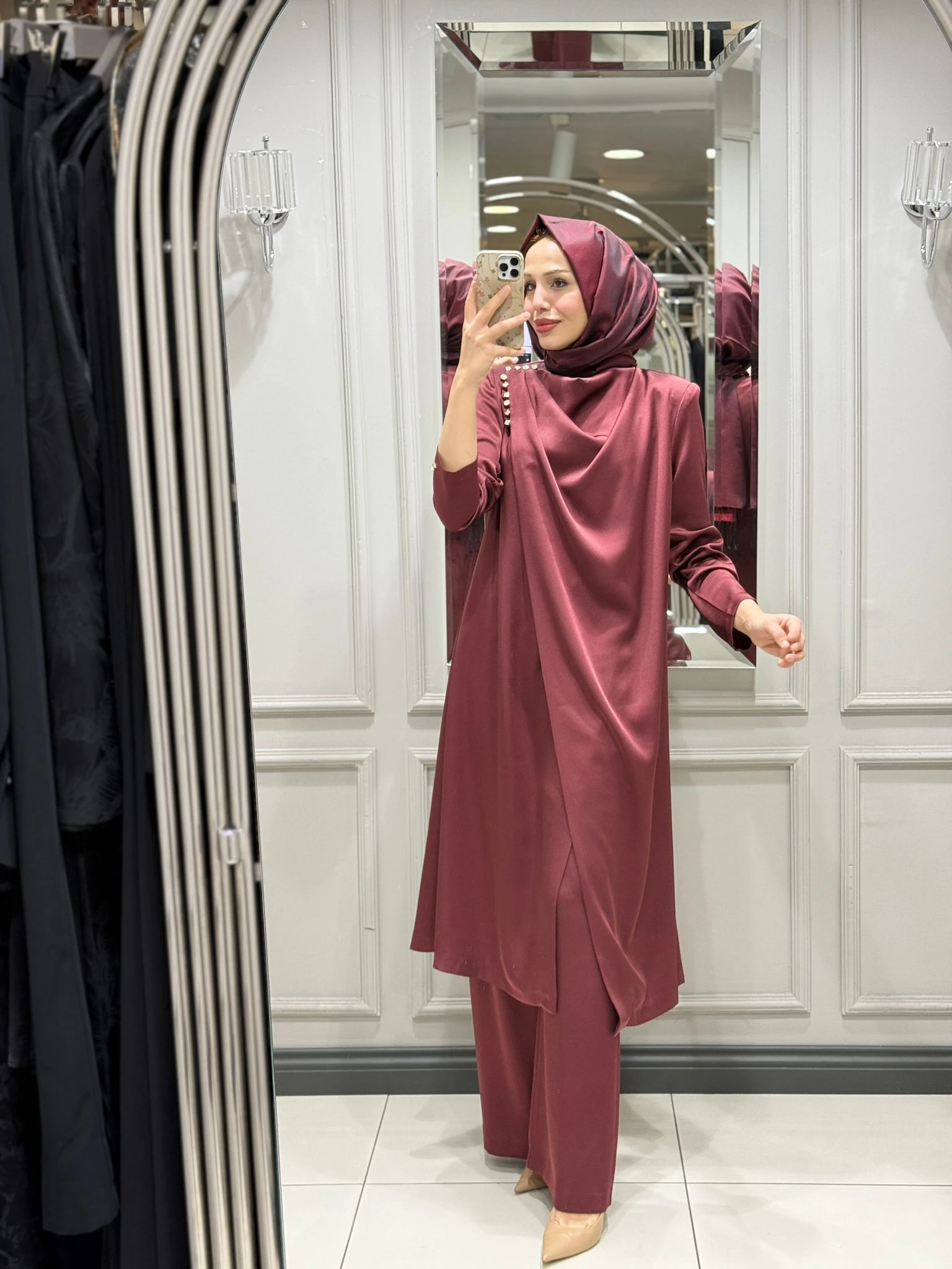 SENNA NATALİ CEKET PANTOLON TAKIM - BORDO