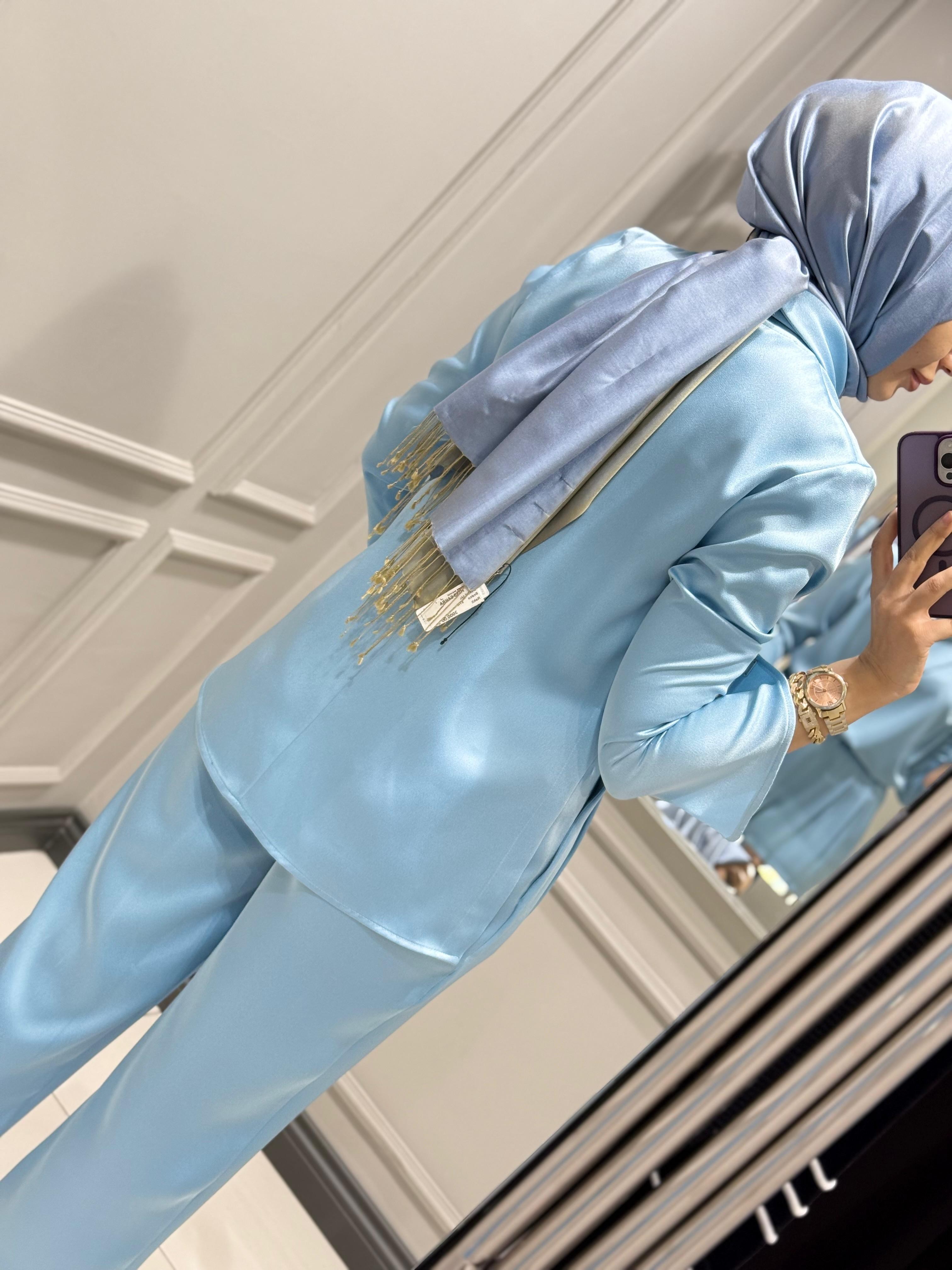 SENNA CRİSTALLE BLUZ PANTOLON TAKIM YEŞİL
