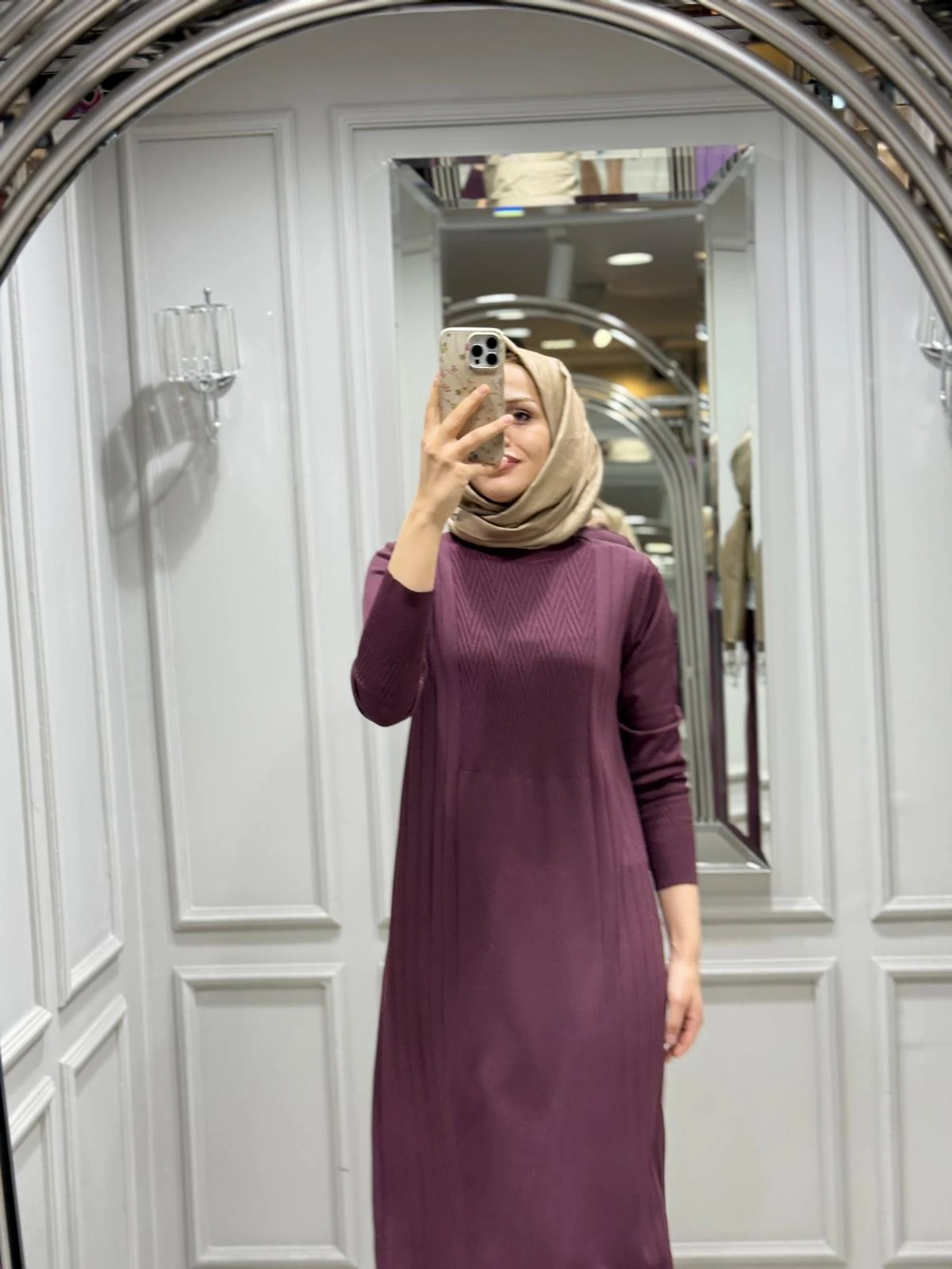 NUSS ELBİSE - BORDO