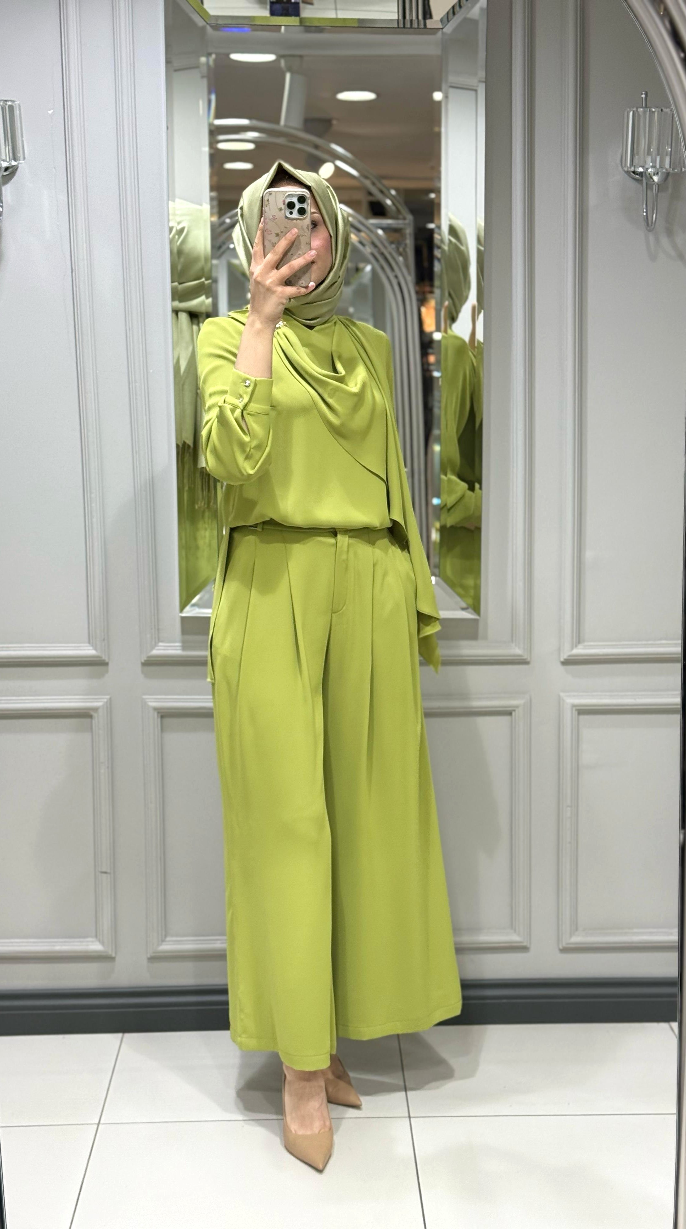 SENNA LENORA BLUZ PANTOLON TAKIM MİMOZA