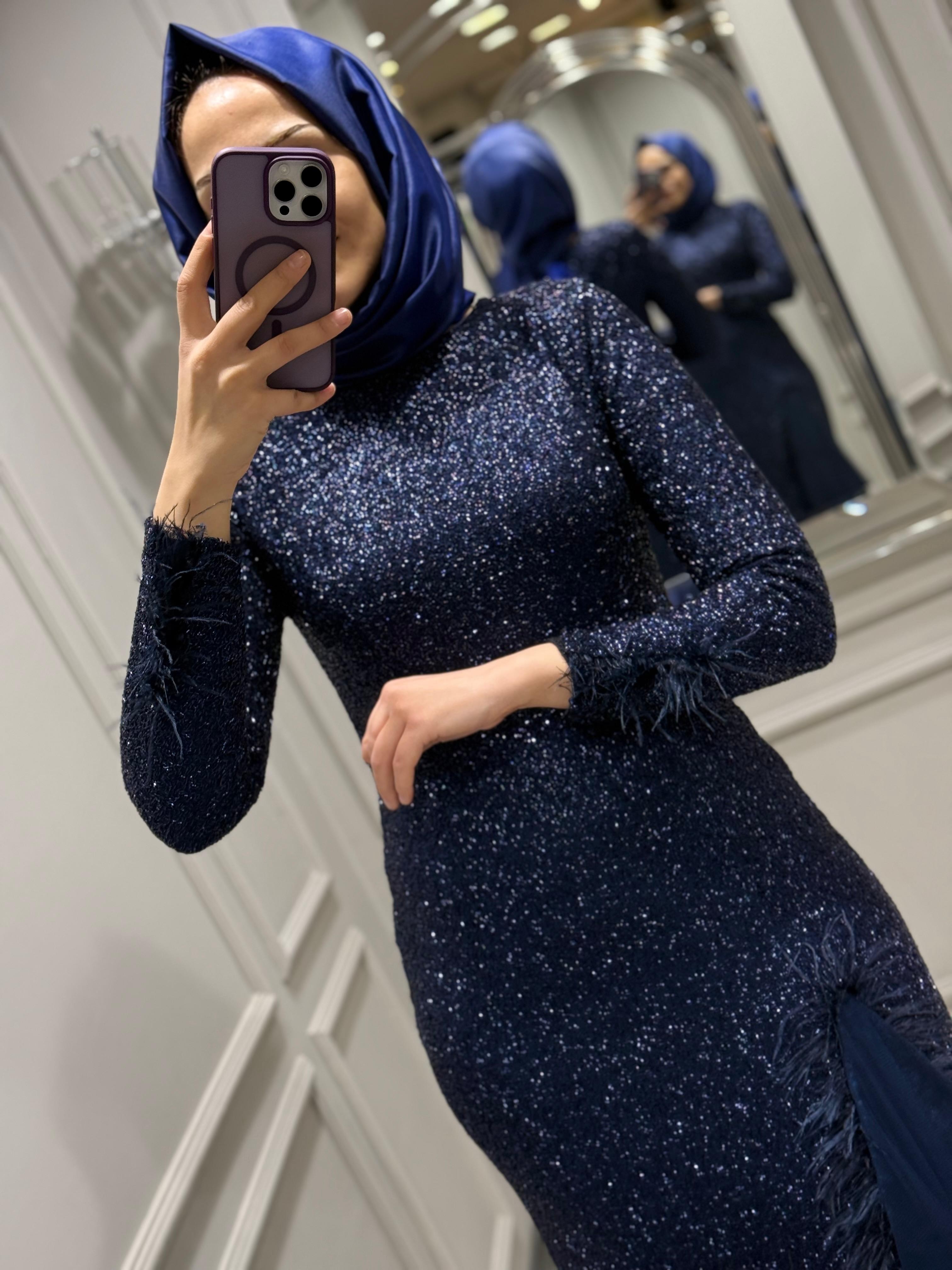 FASHION NIGHT PIRILTI BB ABİYE ELBİSE - LACİ