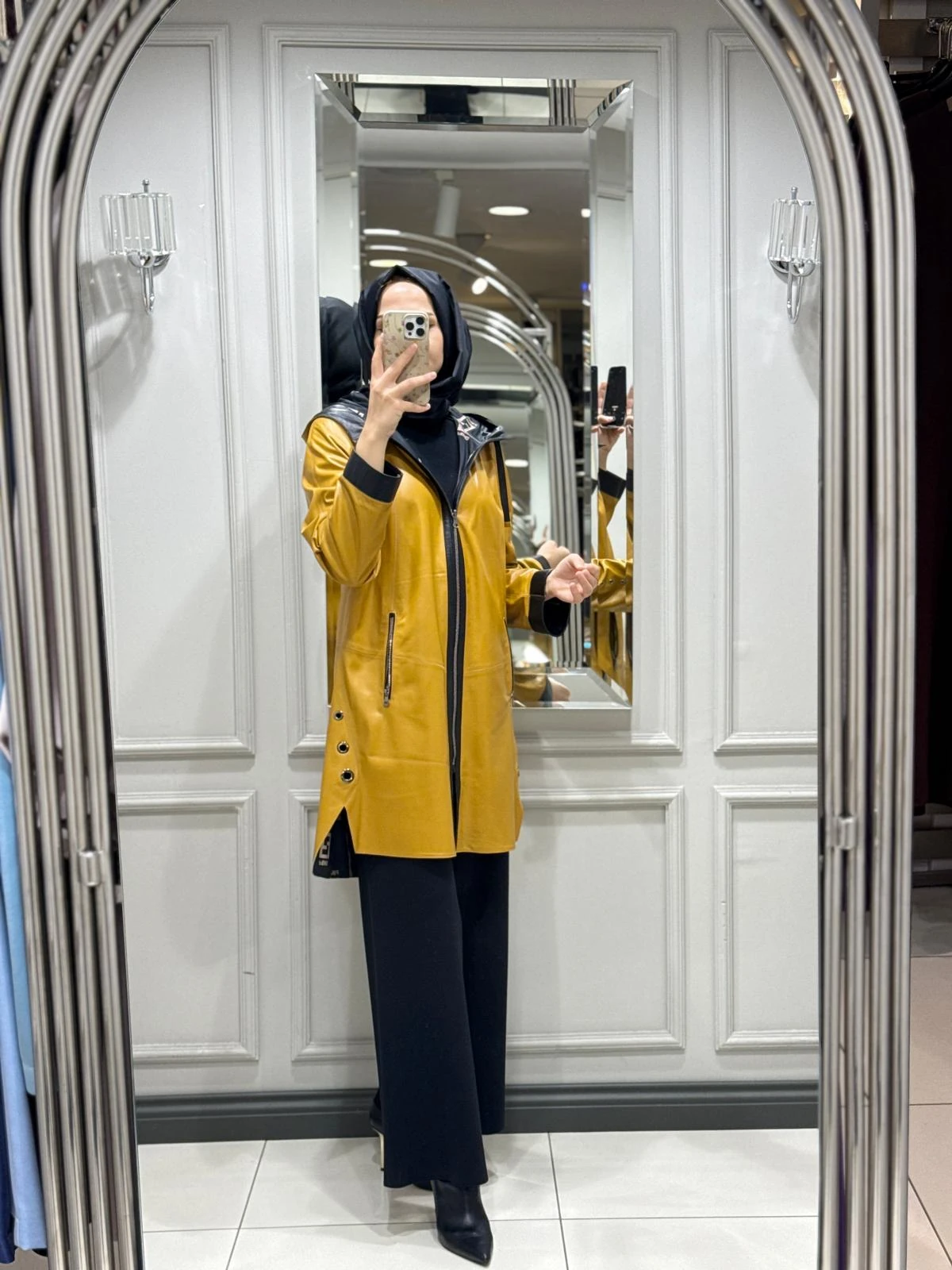 BARUTDERİ ÇİFT TARAFLI KABAN - HARDAL