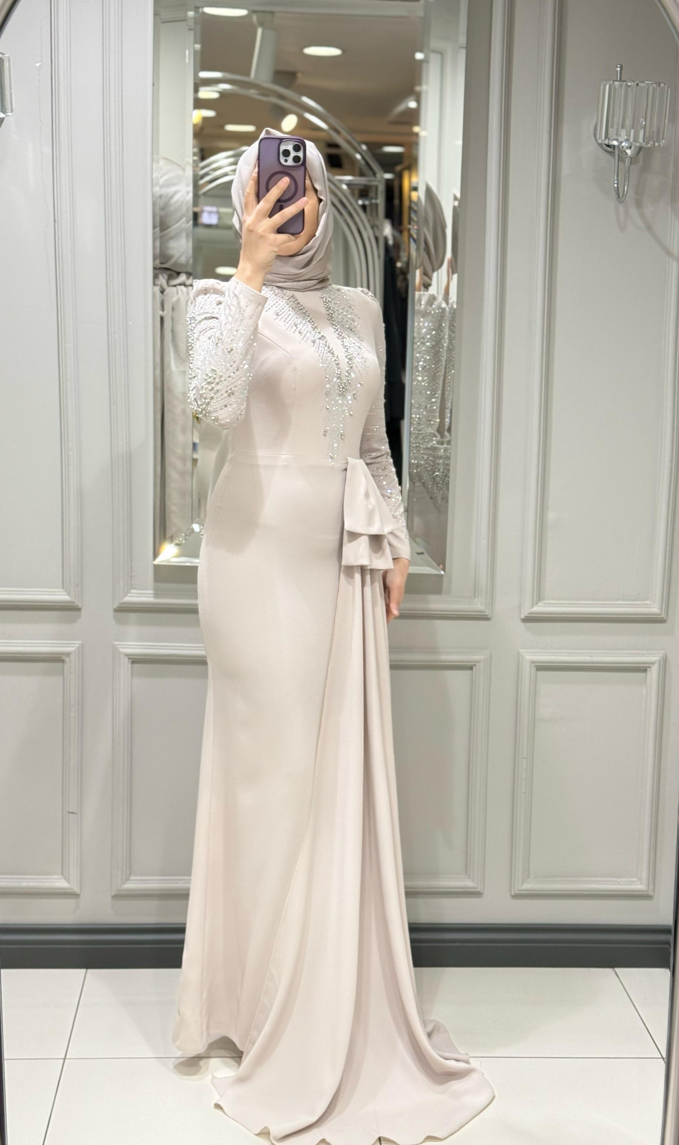 FASHION NIGHT SENTI ABİYE ELBİSE - TAS