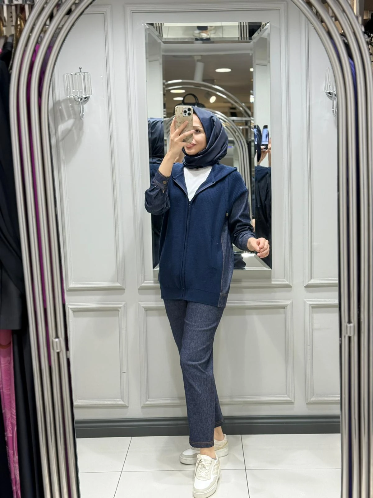 TIĞ TRİKO KAPÜŞONLU DENİM TAKIM