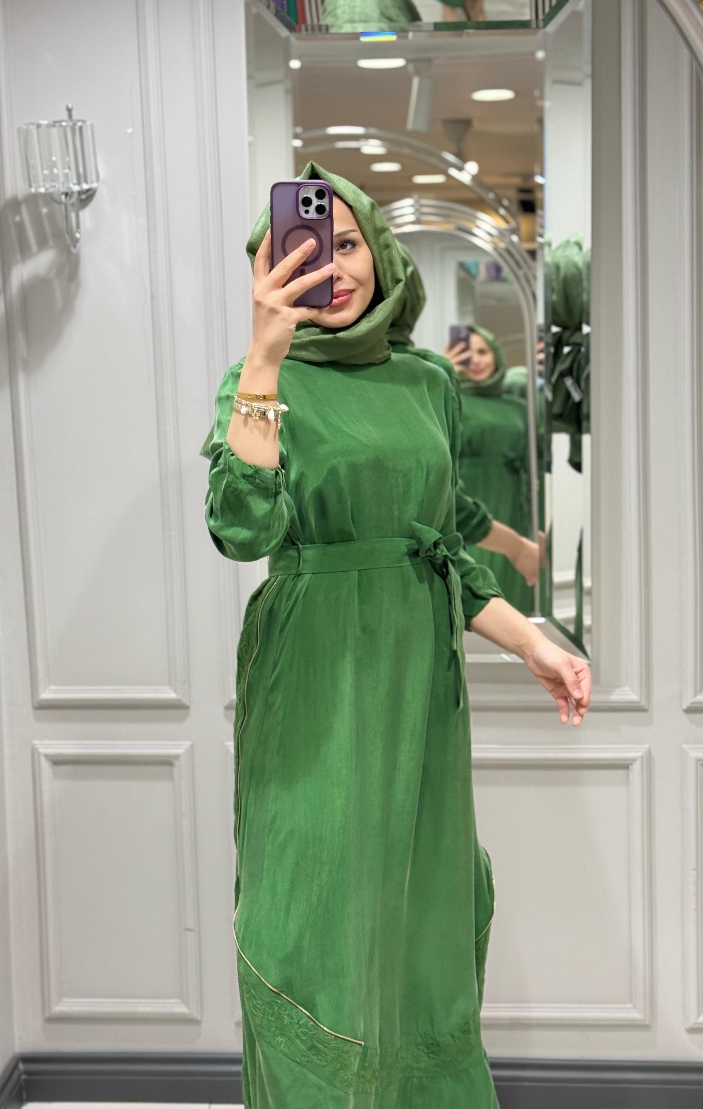 MISSWHENCE ELBISE - YEŞİL