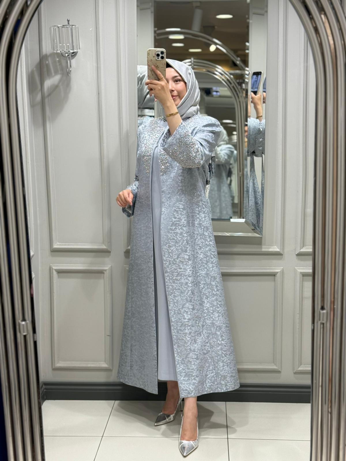 ÇÖZGÜ KAFTAN - GRI