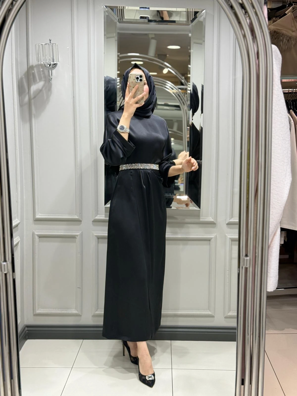 SENNA REYNA ELBİSE - SİYAH