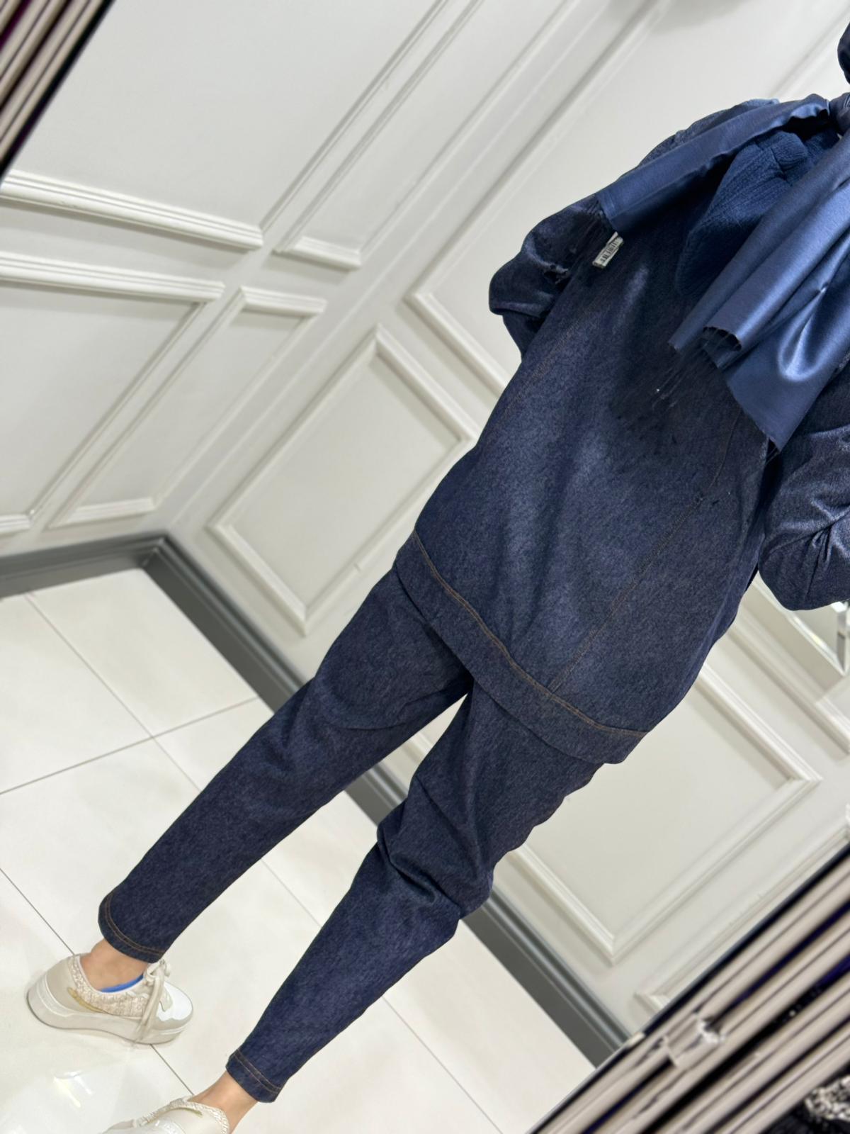 TIĞ TRİKO KAPÜŞONLU DENİM TAKIM