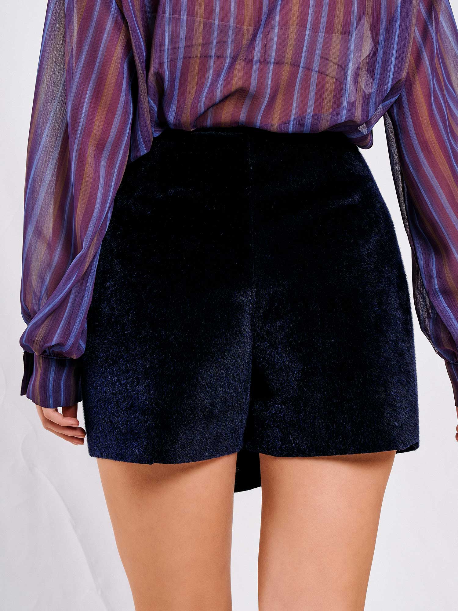 010808 Tokalı Şort Etek