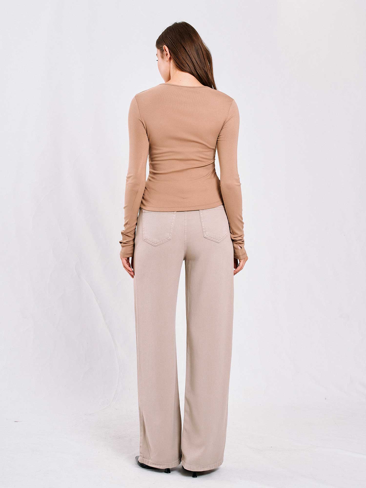 071782 Yanları Büzgülü Bluz