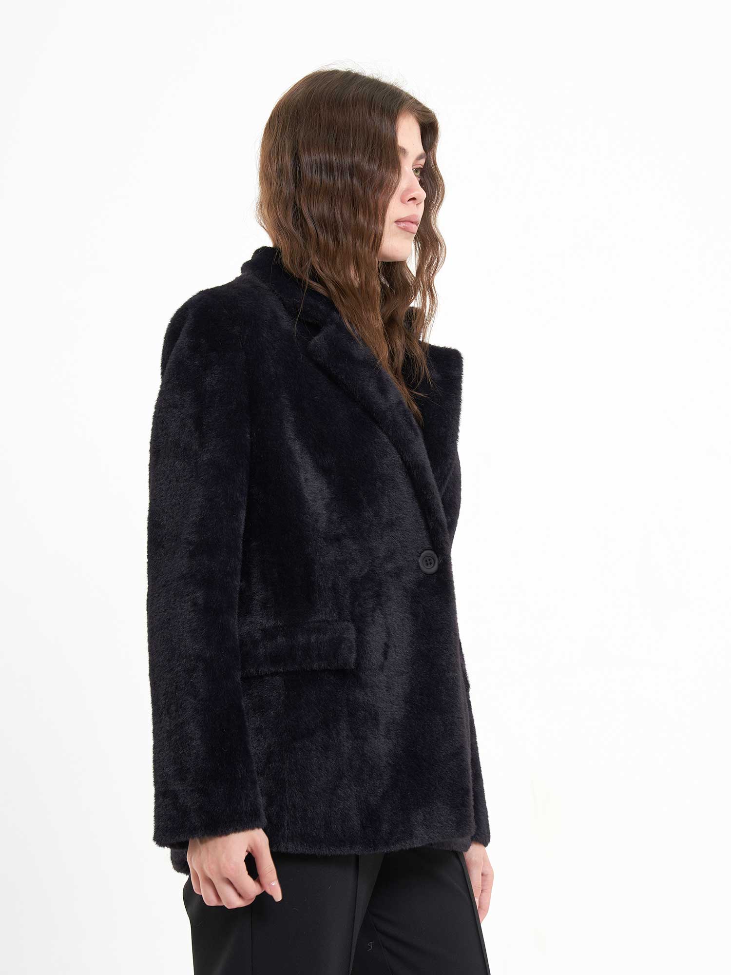 160842 Tek Düğme Mont