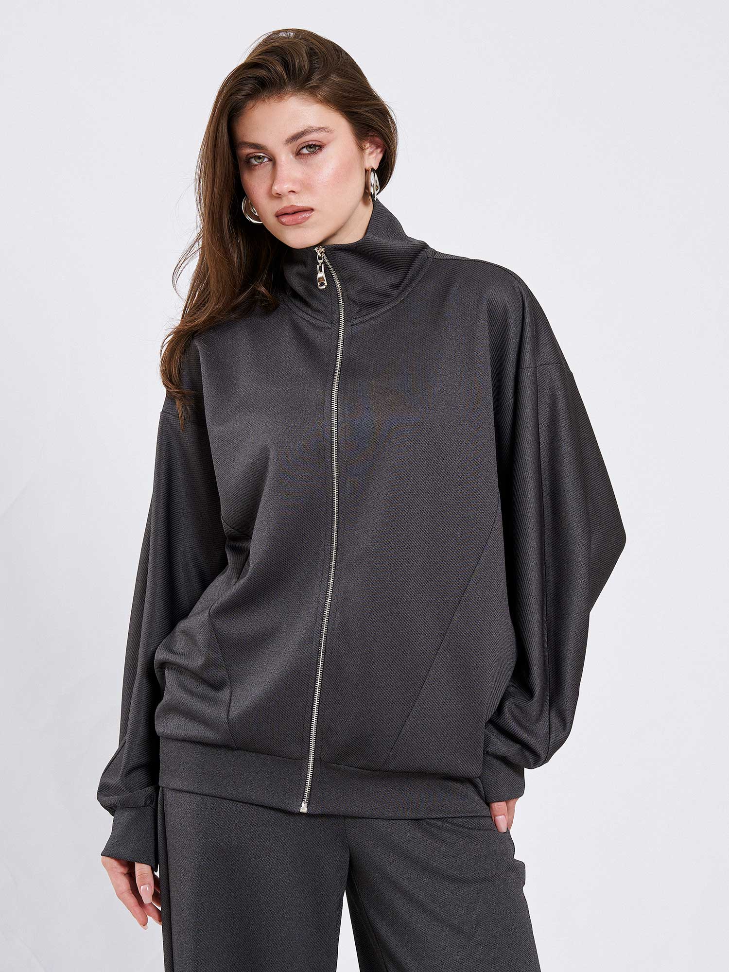 220594 Önü Fermuarlı Örme Eşofman Takım