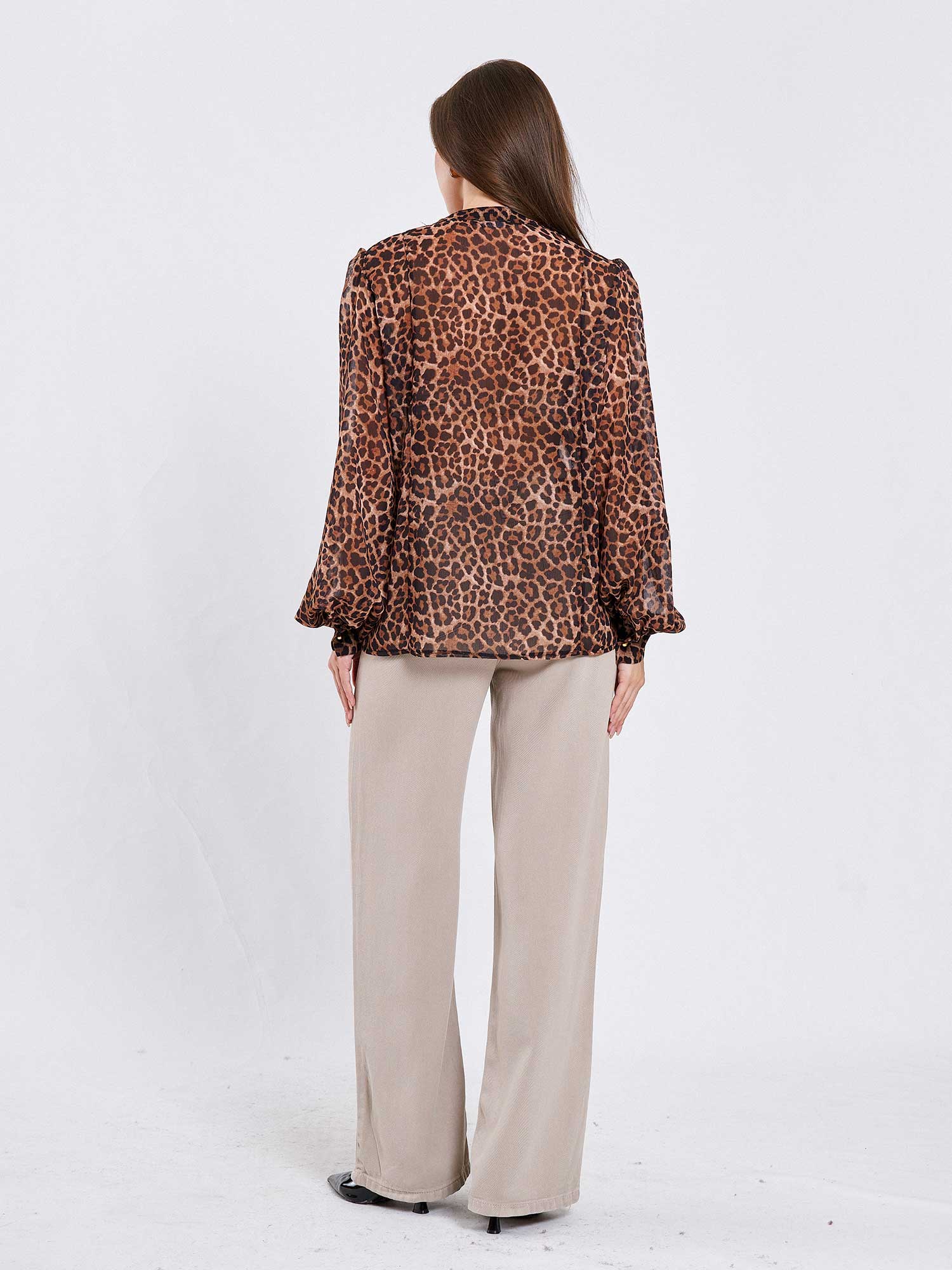 071780 Nervürlü Desenli Gömlek