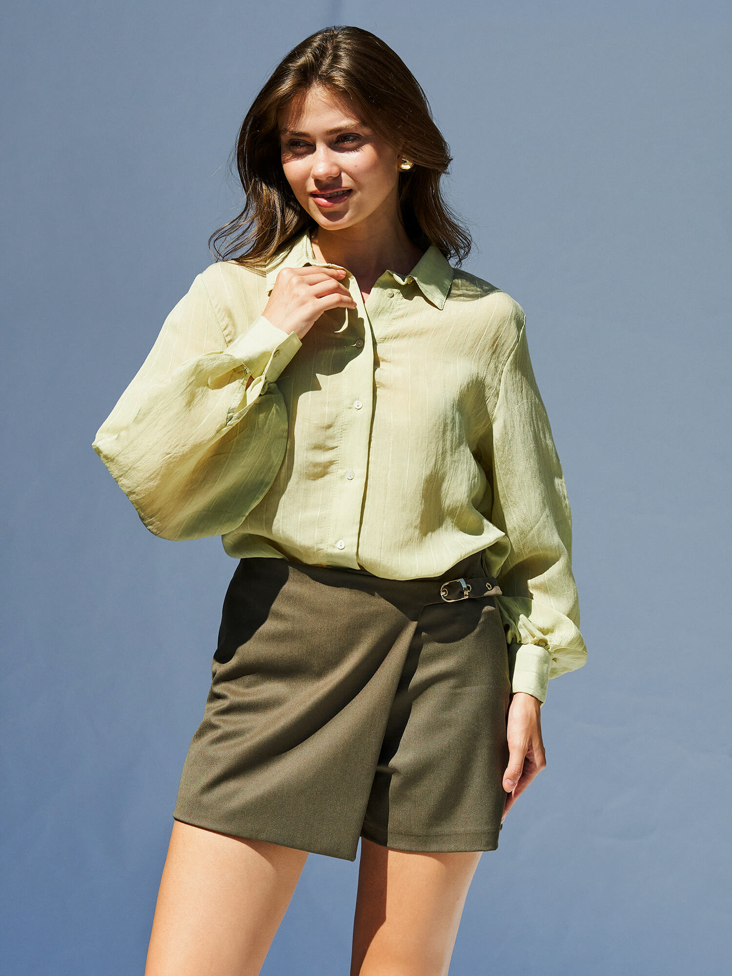 080727 Balon kol Basic Gömlek