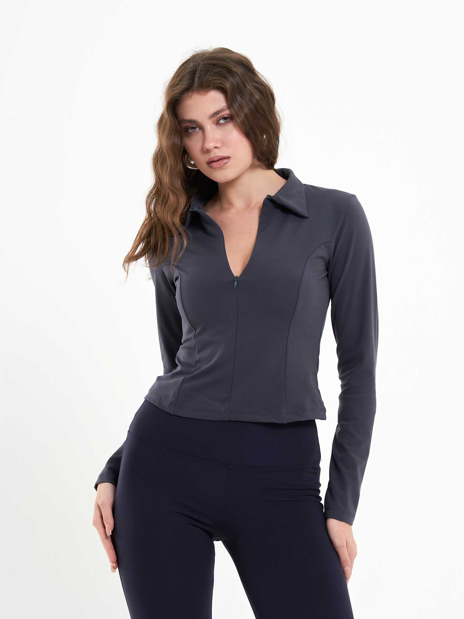 071793 Cupra Modal Polo Yaka Bluz