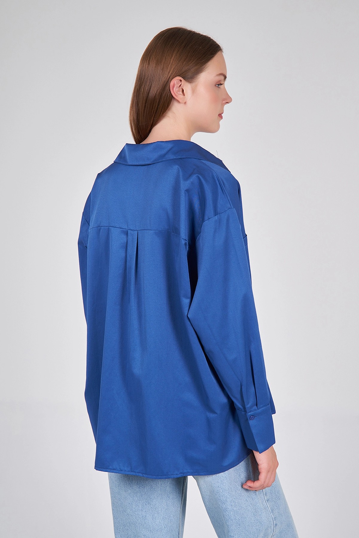 080523 Double Flap Detail Oversize Shirt