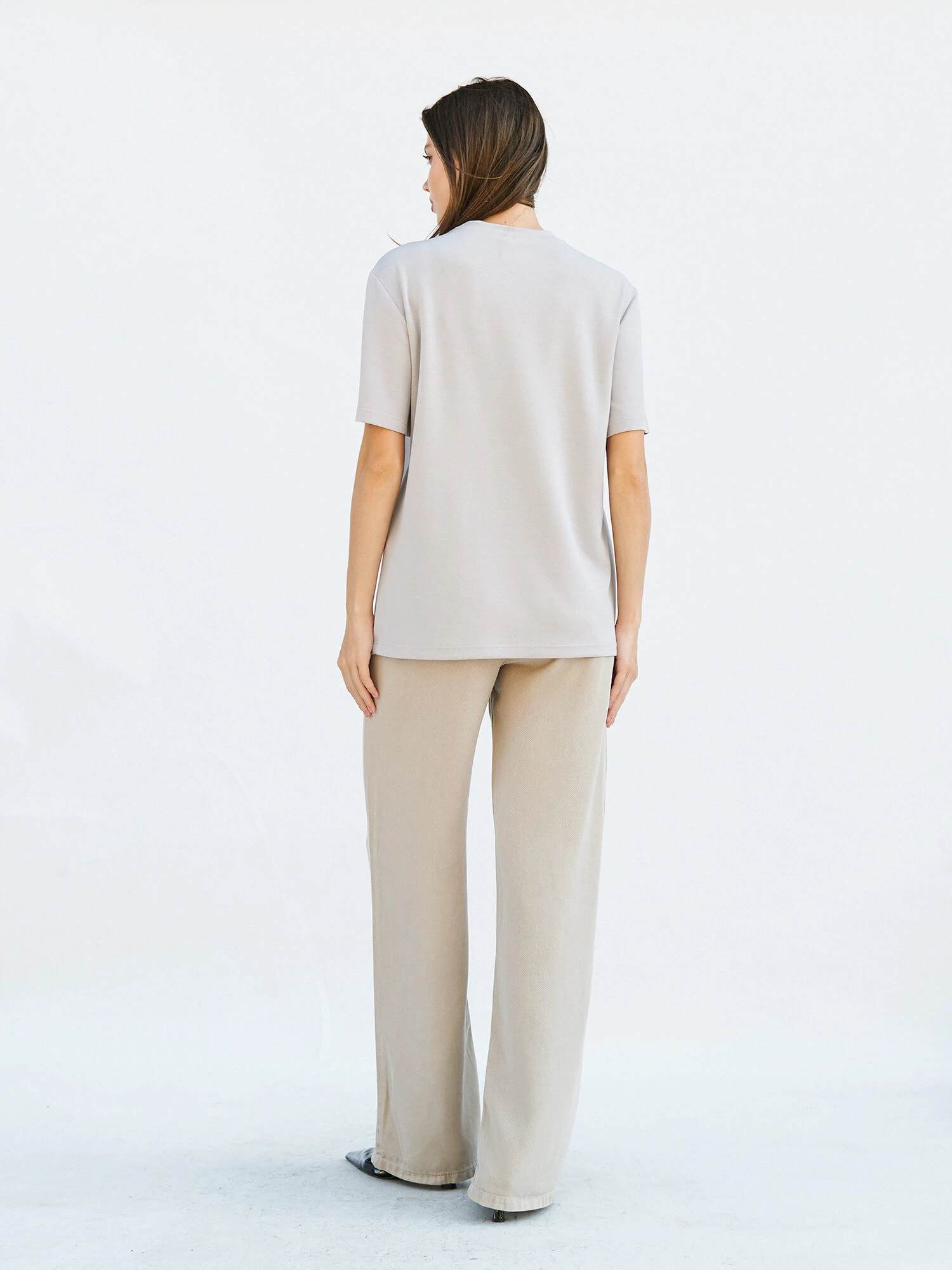 050642 BİSİKLET YAKALI OVERSİZE TSHIRT