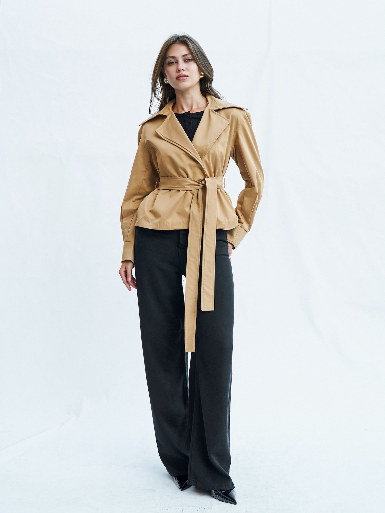 250461 Kruvaze Kapama Trench coat - Beige