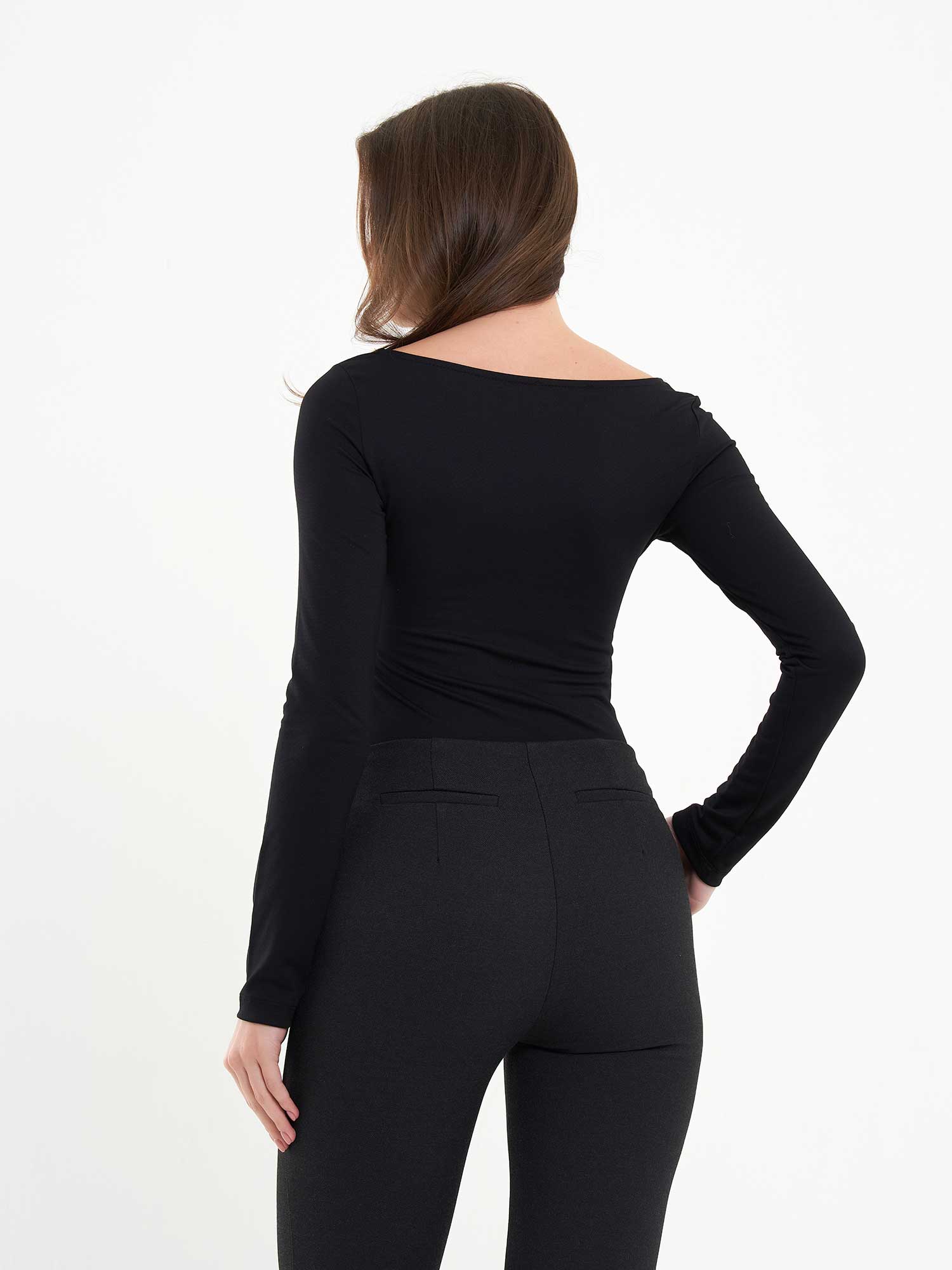 071771 Önü Büzgülü Bodysuit