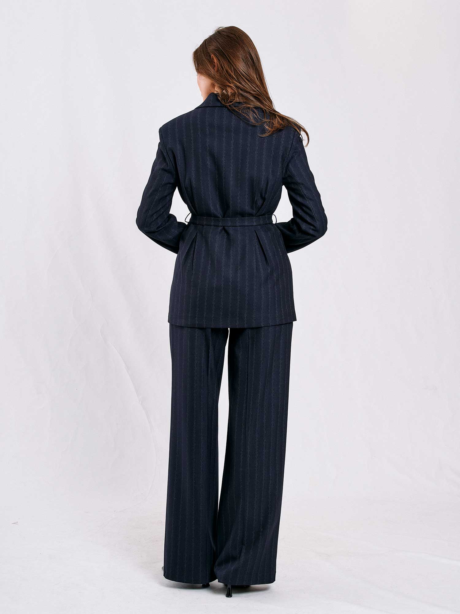 031580 Wide Leg Trousers with Side Pockets
