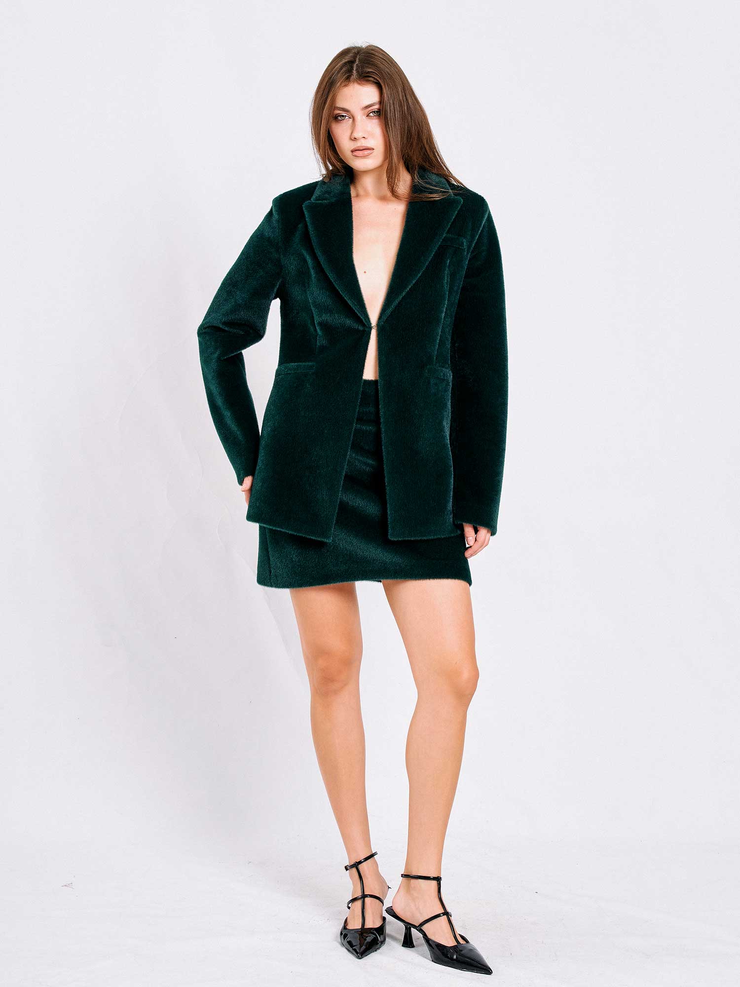 130997 Fleece Hemmed Wacky Jacket