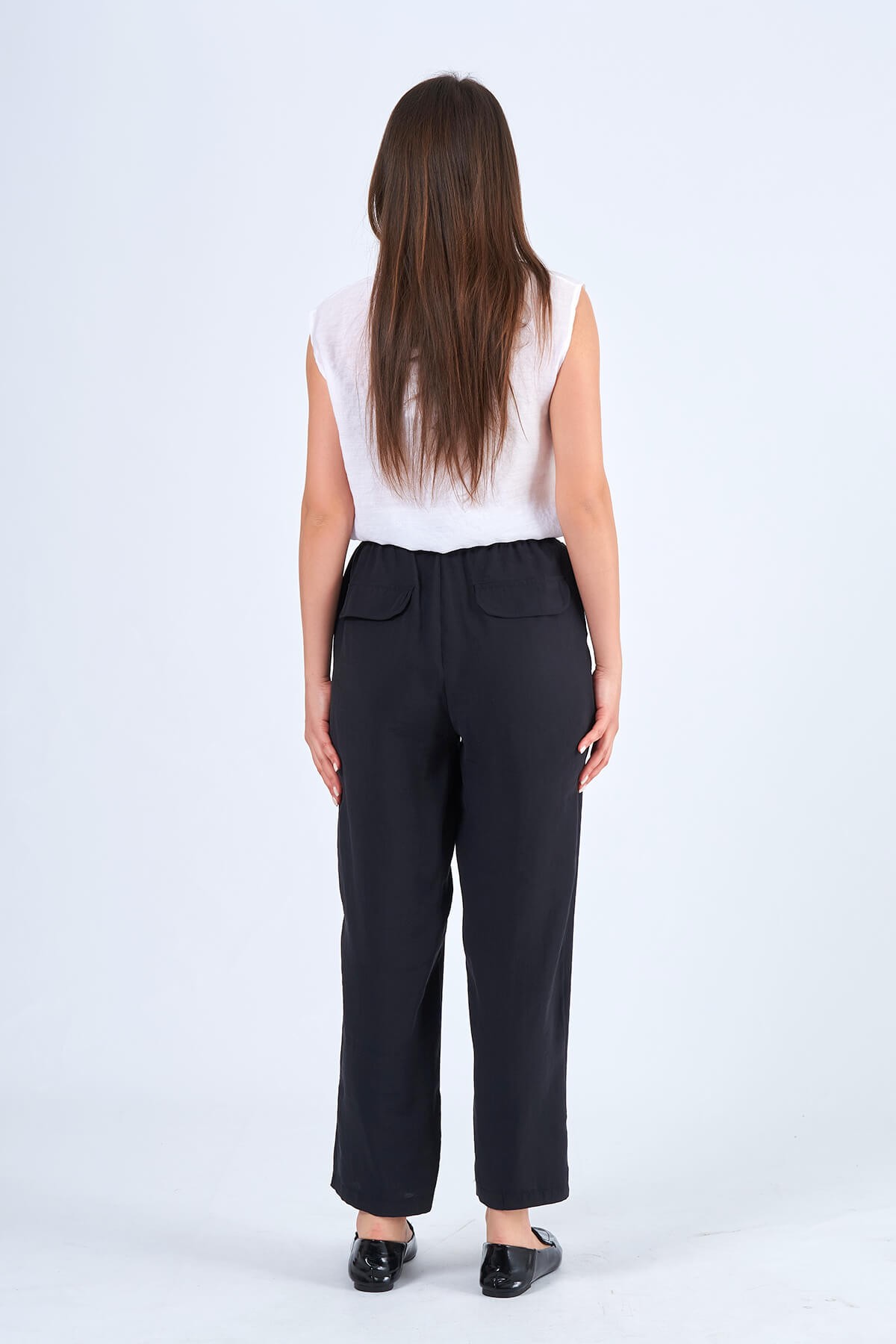 031460 BEL LASTİKLİ HAVUÇ PANTOLON