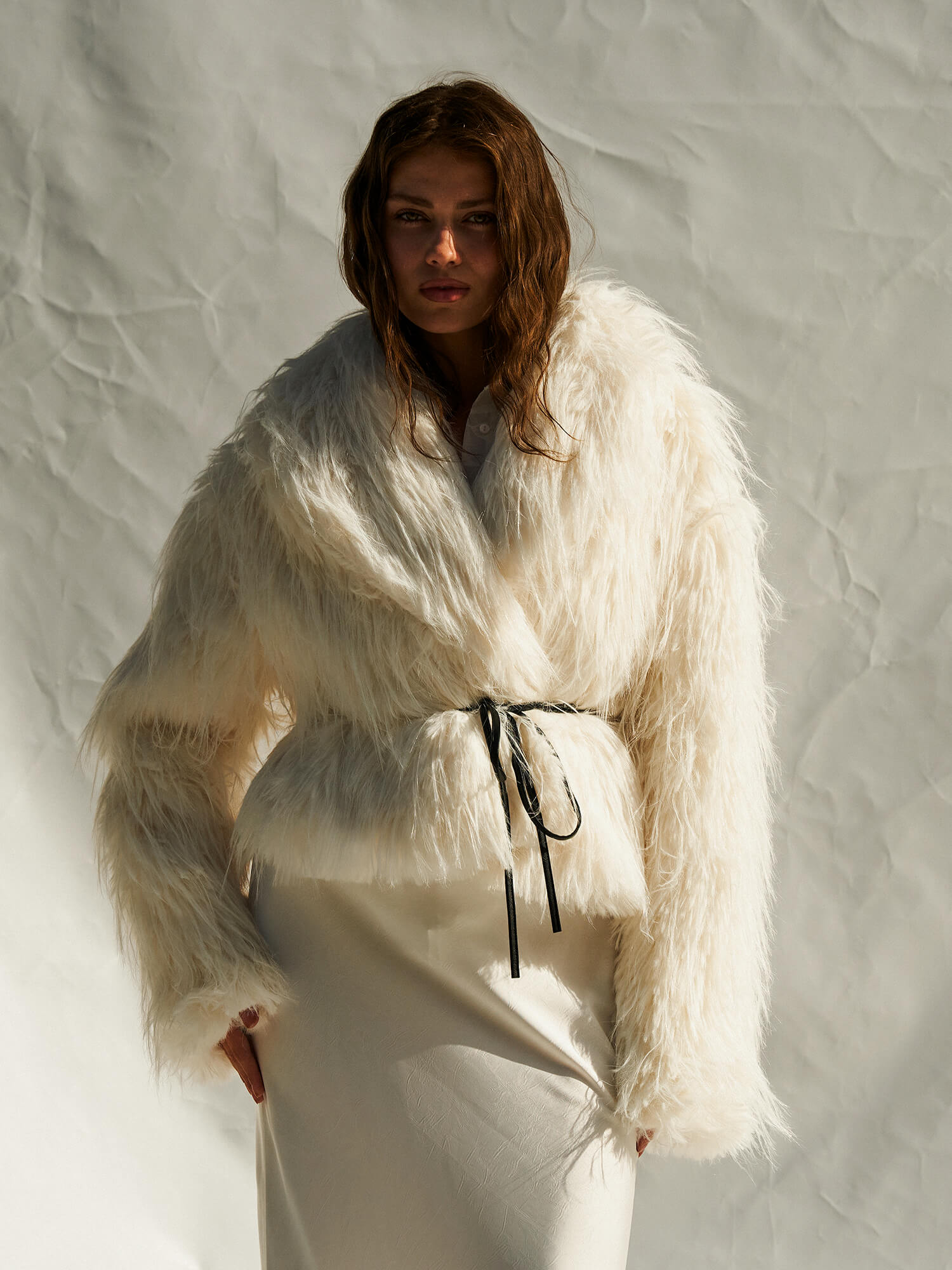 170503 Geniş Yaka Kısa Kürk