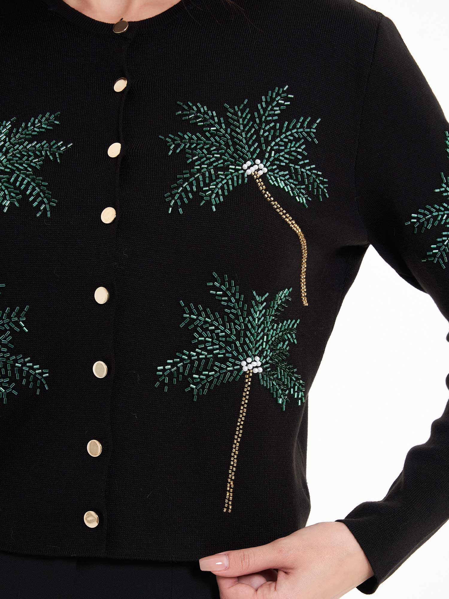 150525 Palmiye Boncuklu Hırka