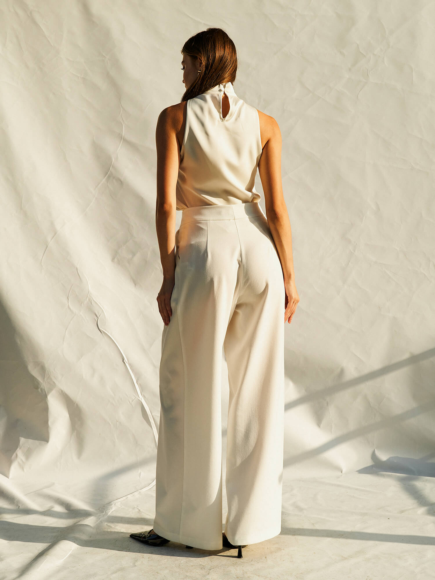 071773 Tokalı Saten Bluz