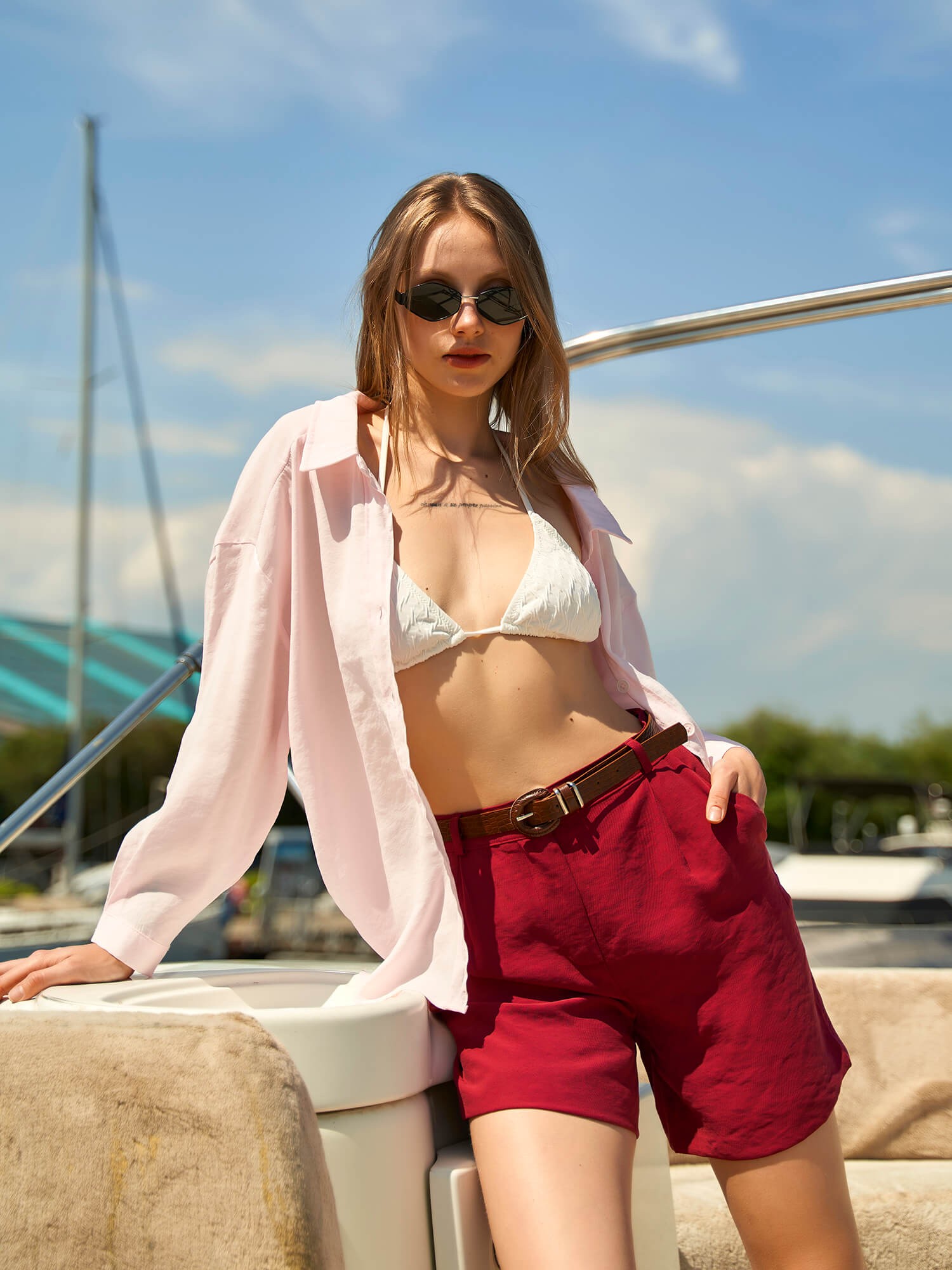 010763 PİLELİ ŞORT