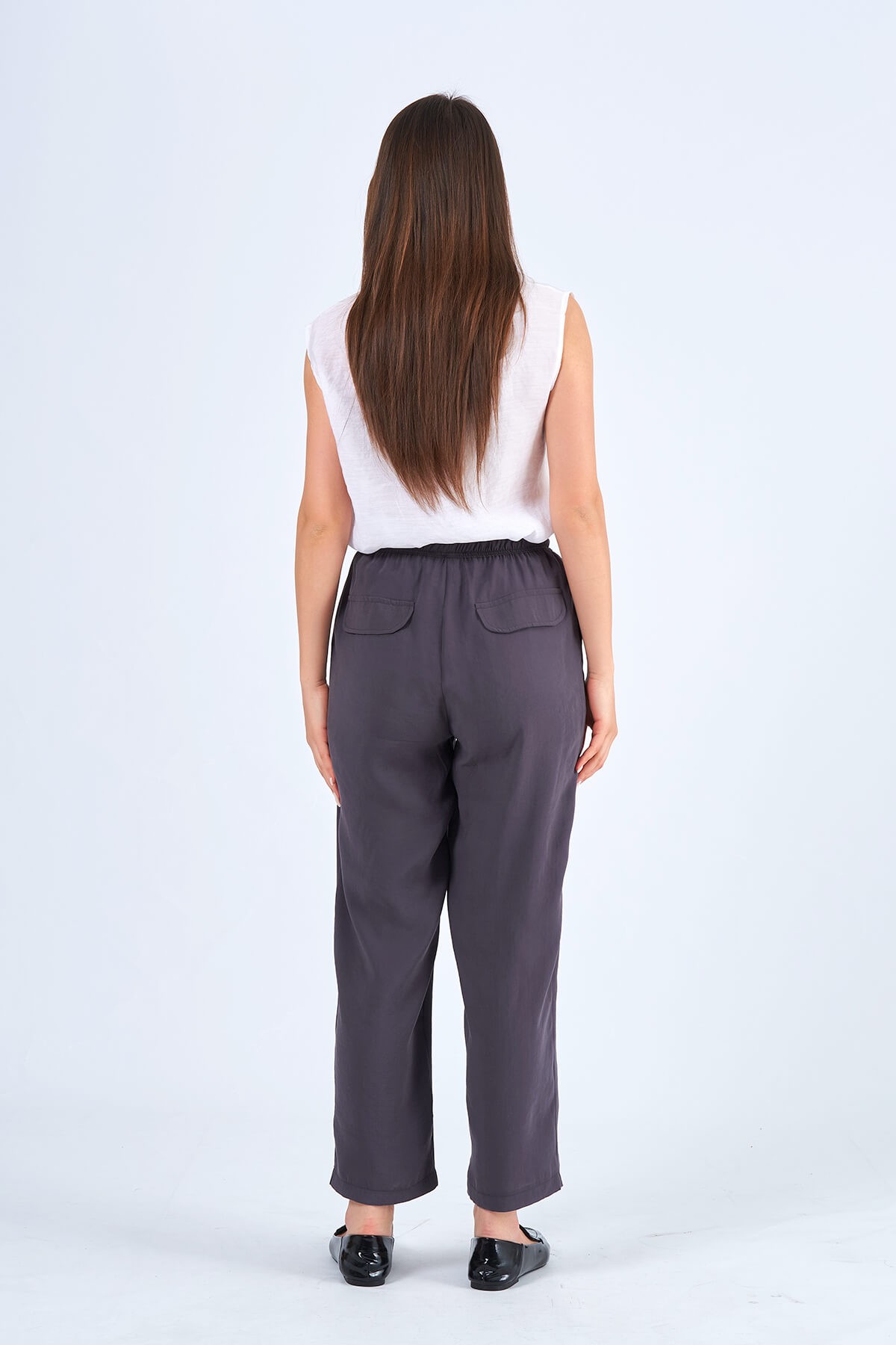 031460 BEL LASTİKLİ HAVUÇ PANTOLON