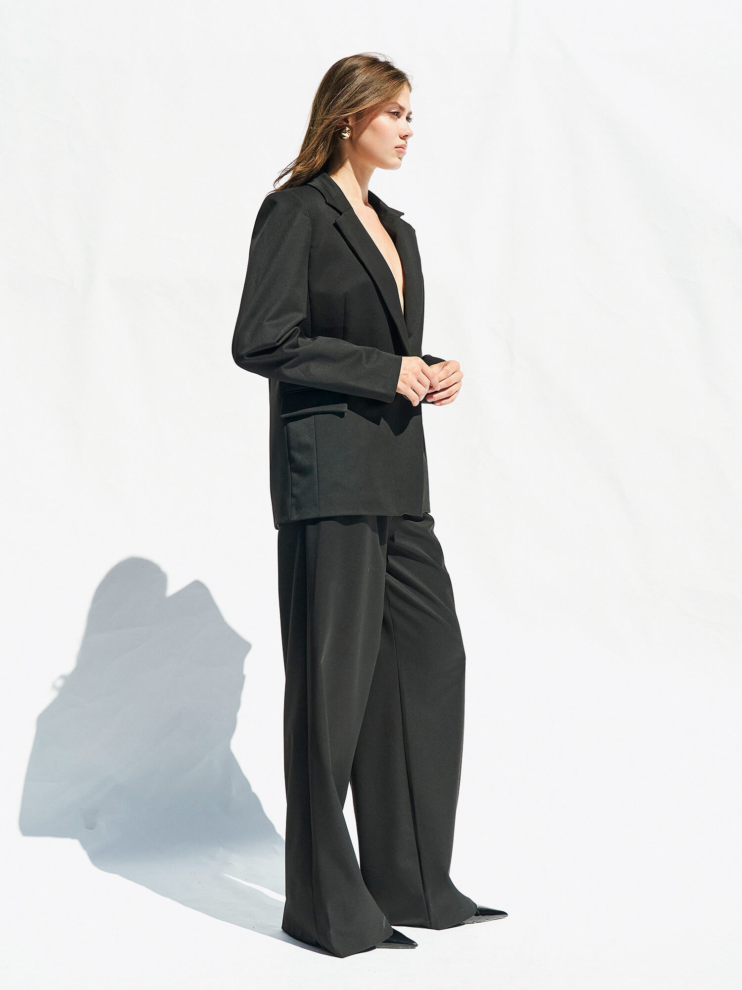 130984 Tek Düğmeli Blazer Ceket