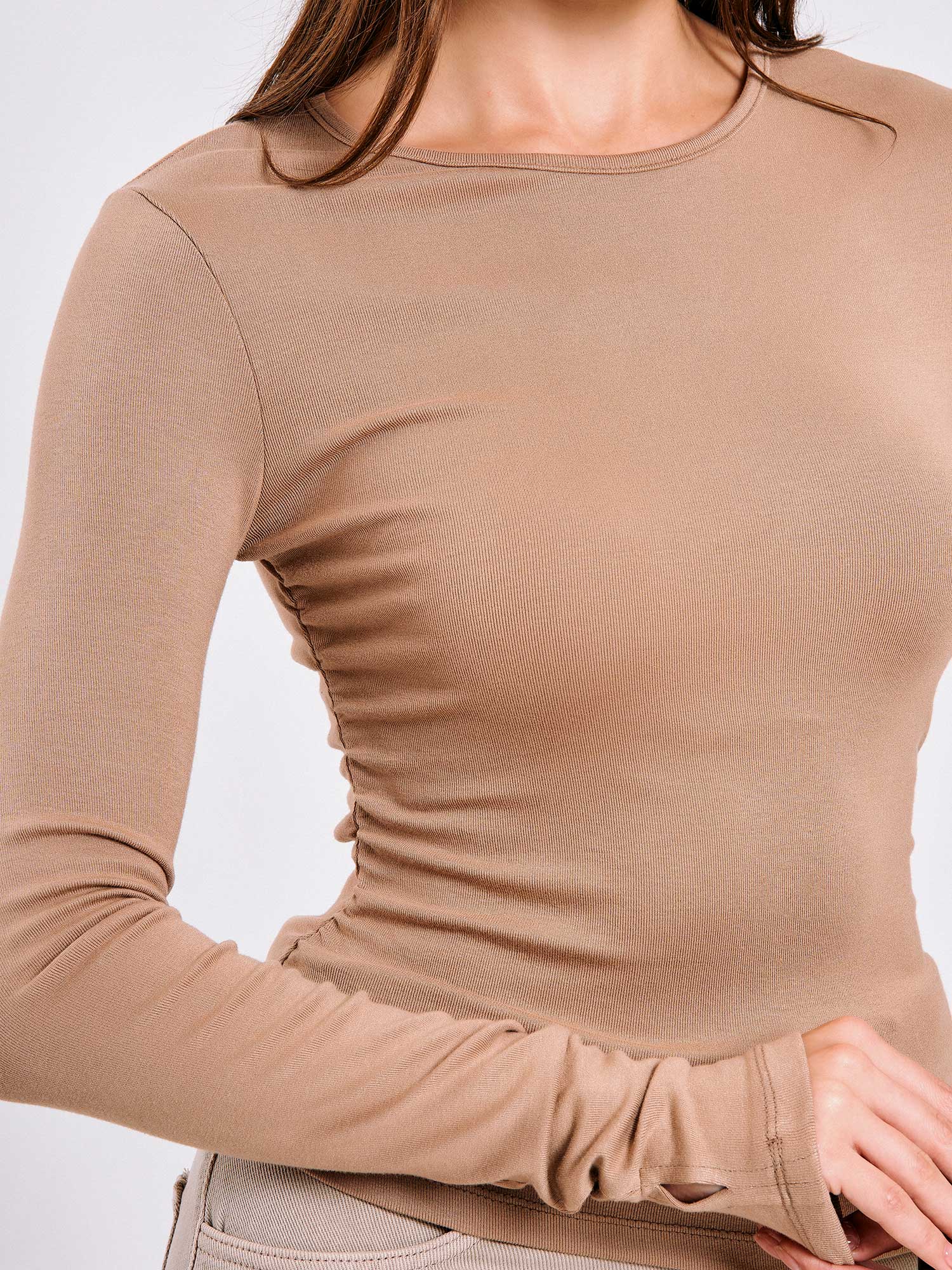 071782 Yanları Büzgülü Bluz