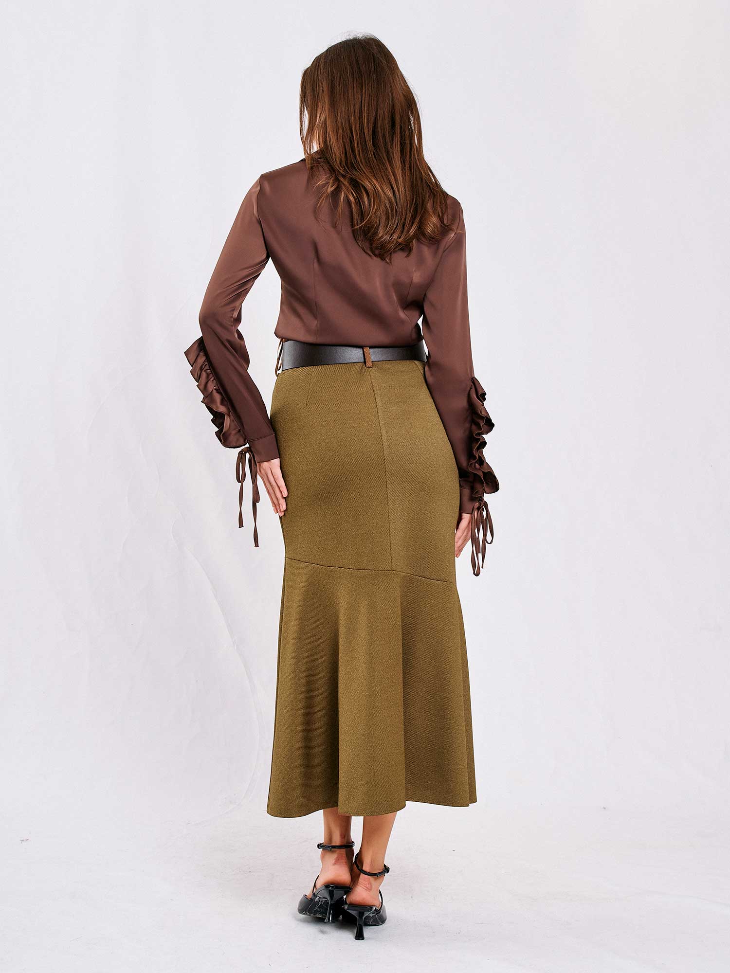 041119 Volanlı Kalem Etek