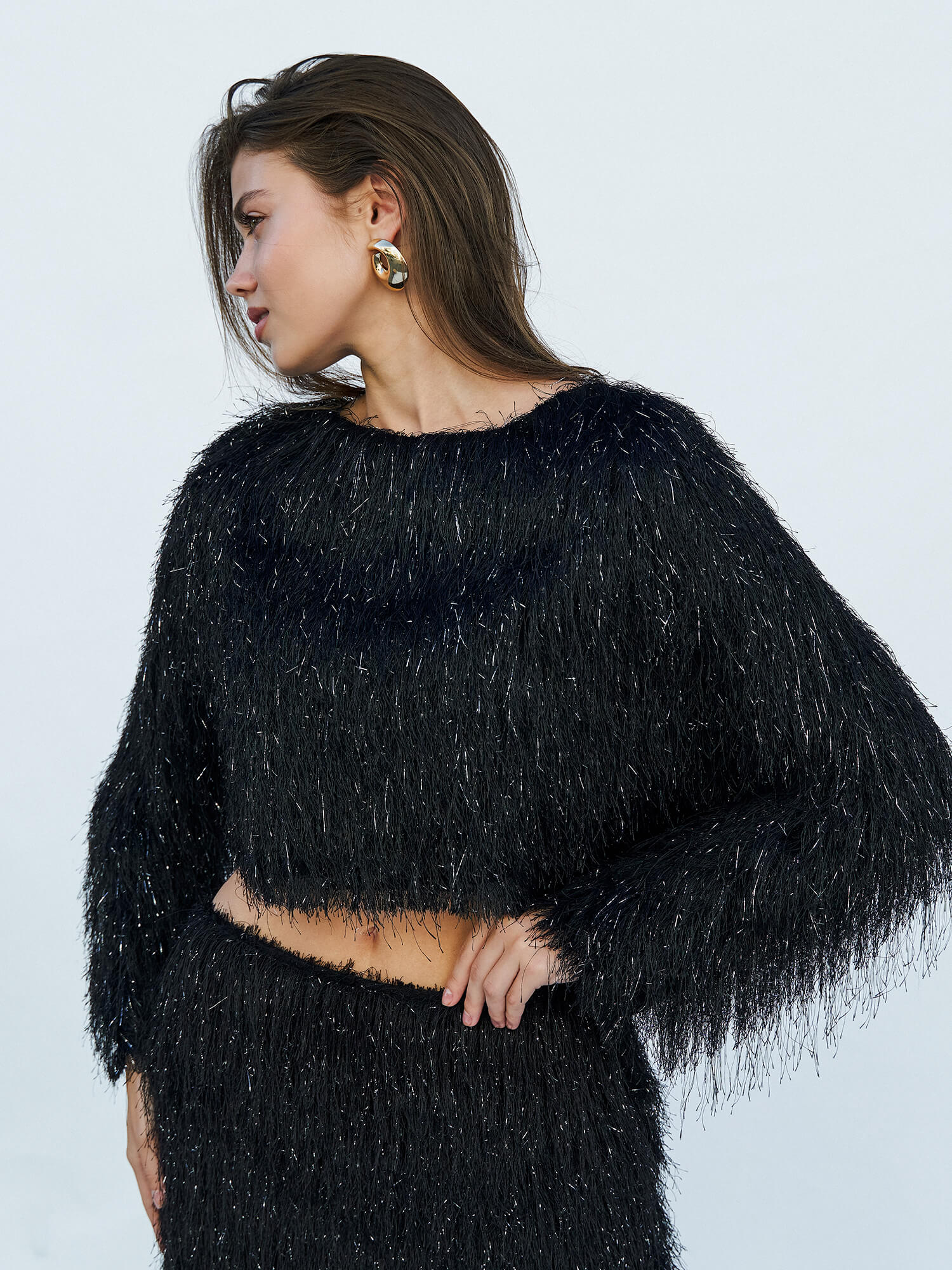 071779 Saçaklı Bluz