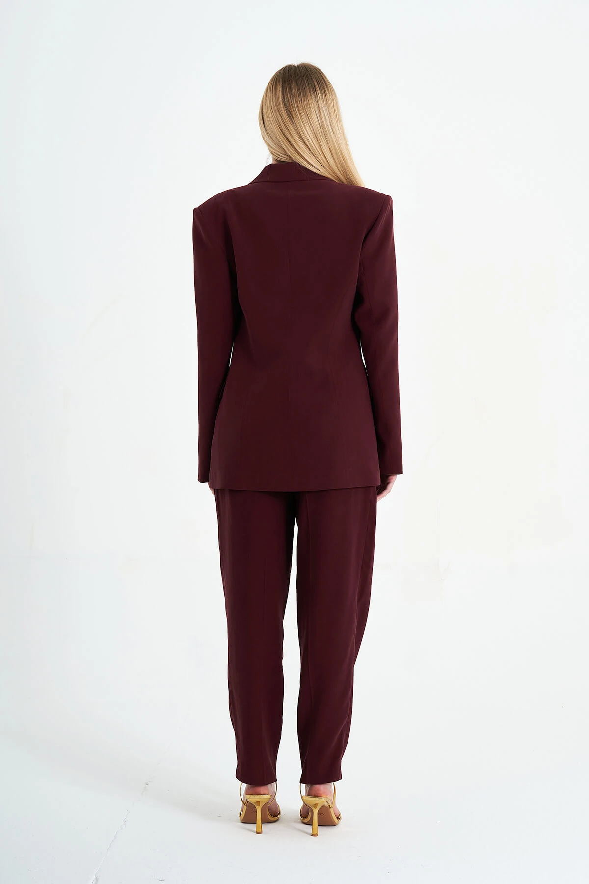 130903 METAL DÜĞMELİ KRUVAZE KAPAMALI CEKET